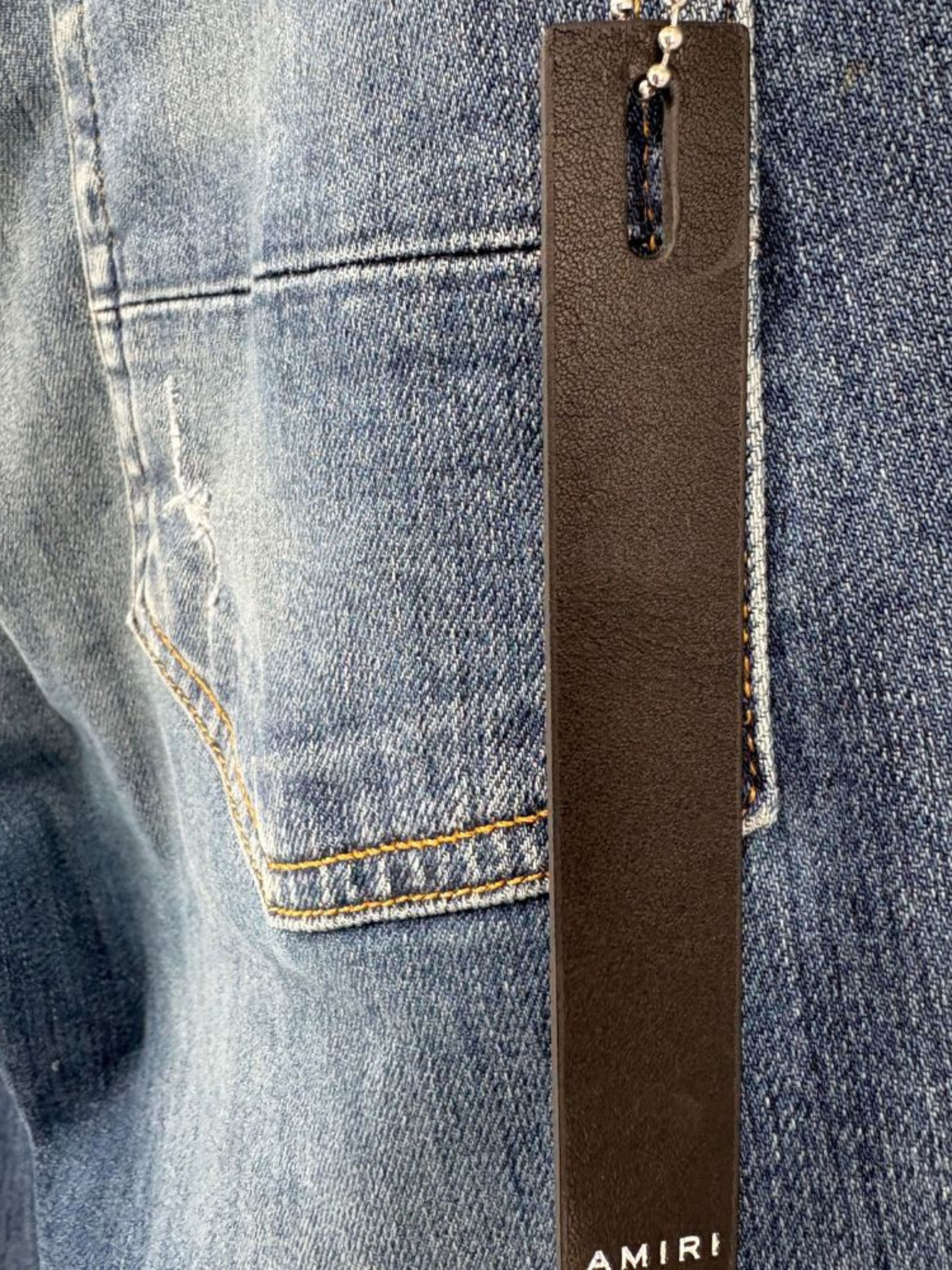 Amiri Distressed Jeans - Denim Blue