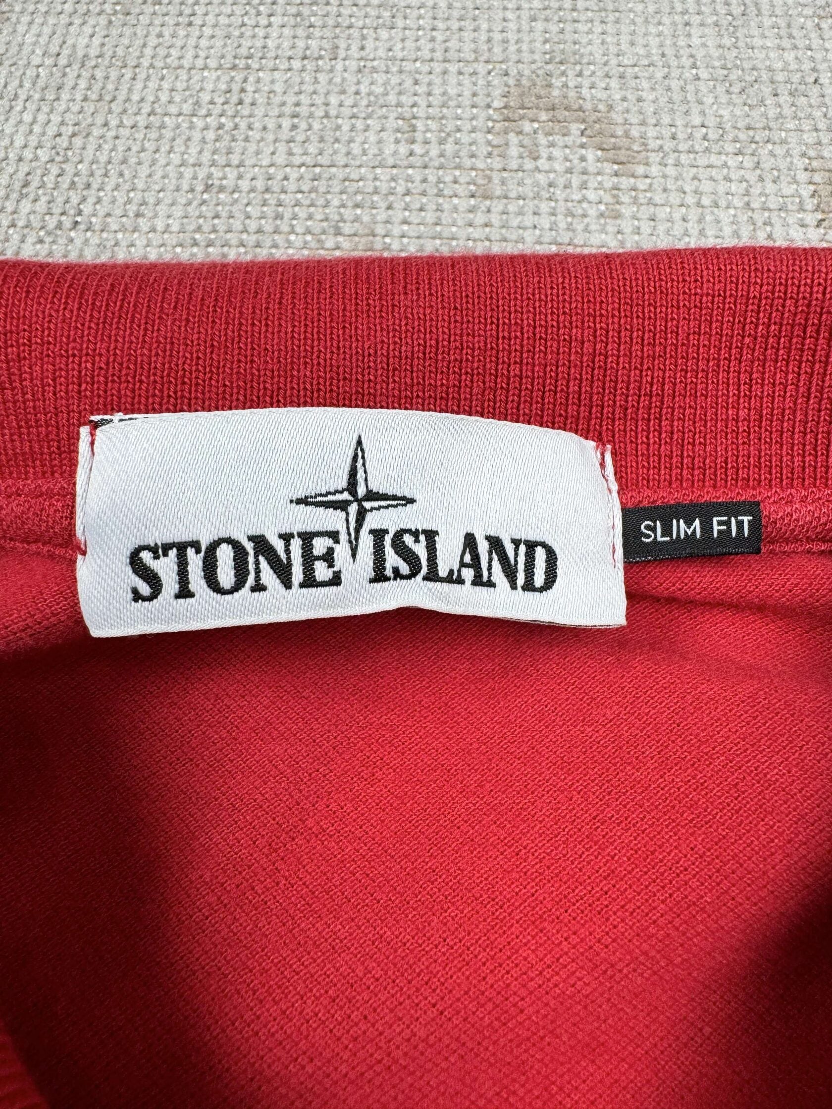 Stone Island Compass Polo Shirt - Red Stone Island