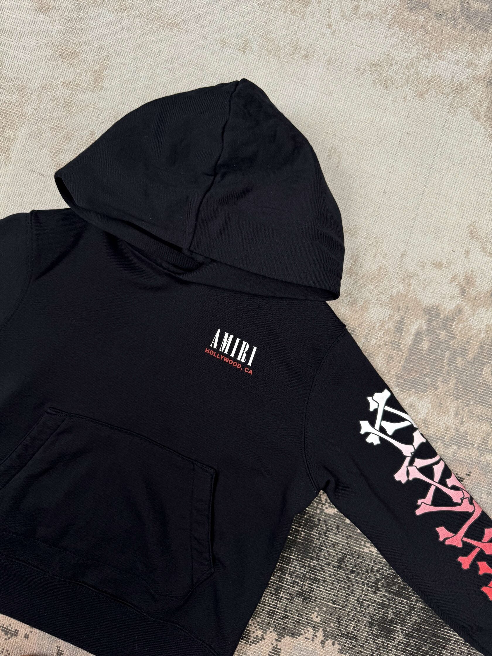 KIDS - Amiri Bones Logo Printed Hoodie - Black