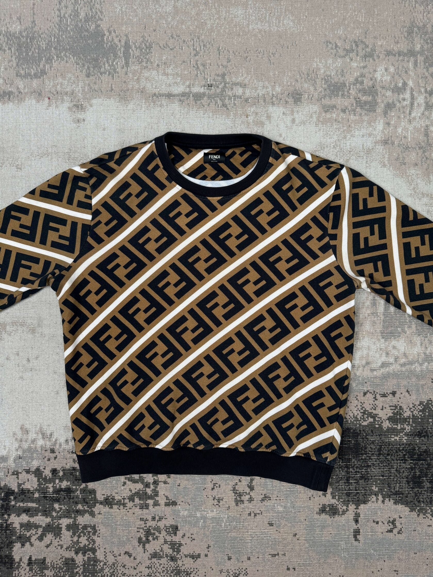 Fendi FF Logo Sweatshirt - Brown Fendi