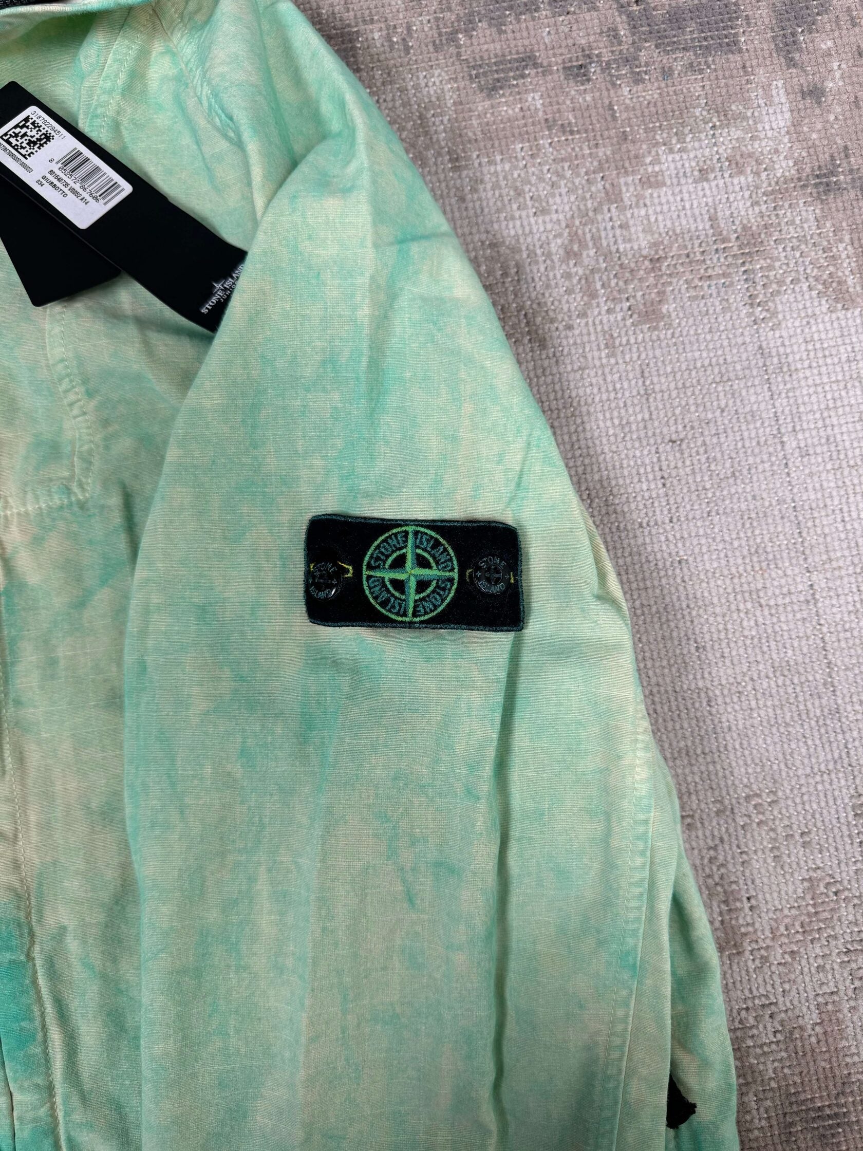 JUNIOR - Stone Island Dust Effect Jacket - Light Green (Unused) Stone Island