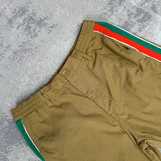 Gucci Stripe Logo Trousers - Neutral