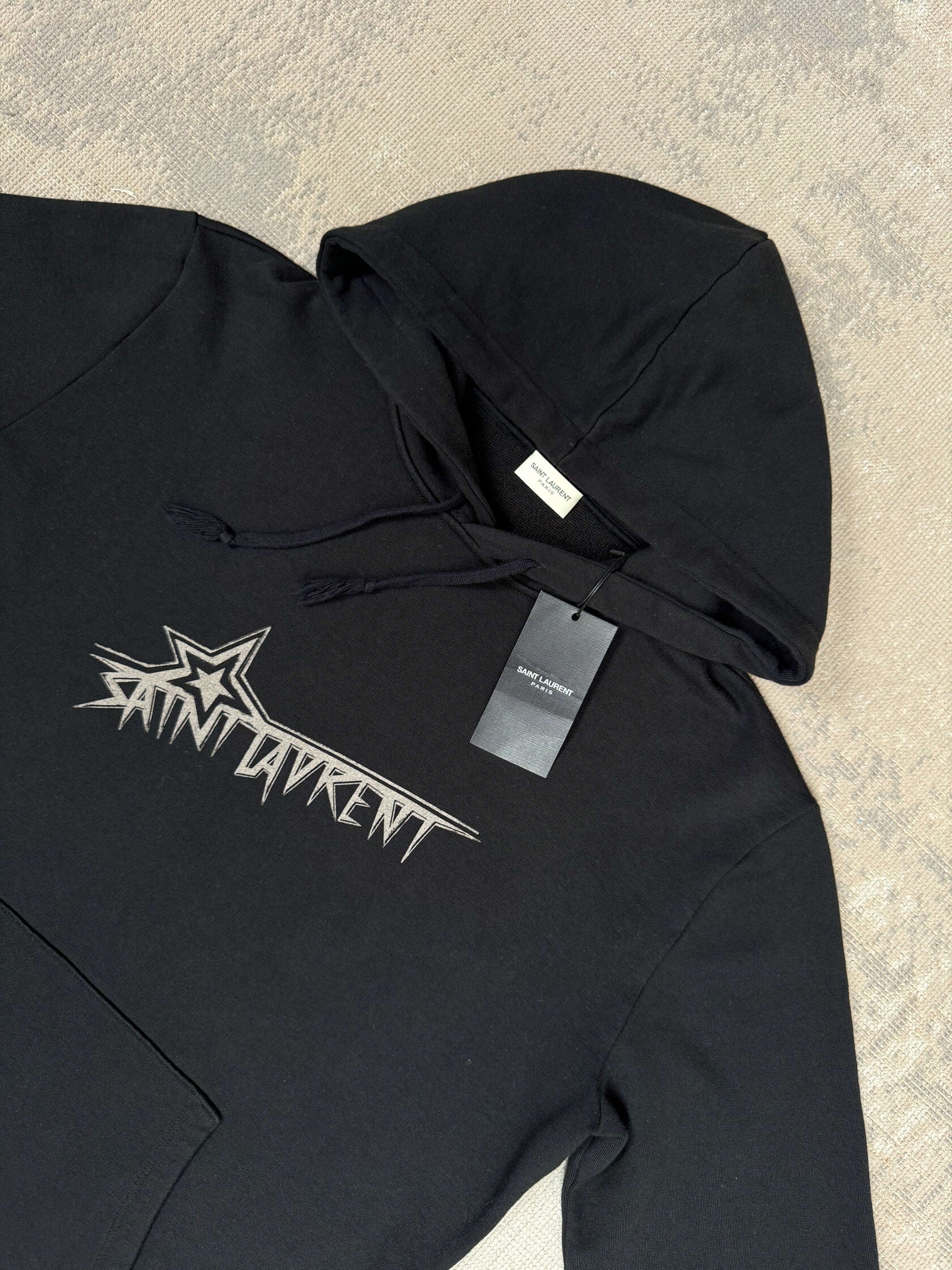 Saint Laurent Star Logo Hoodie - Black (Unused)