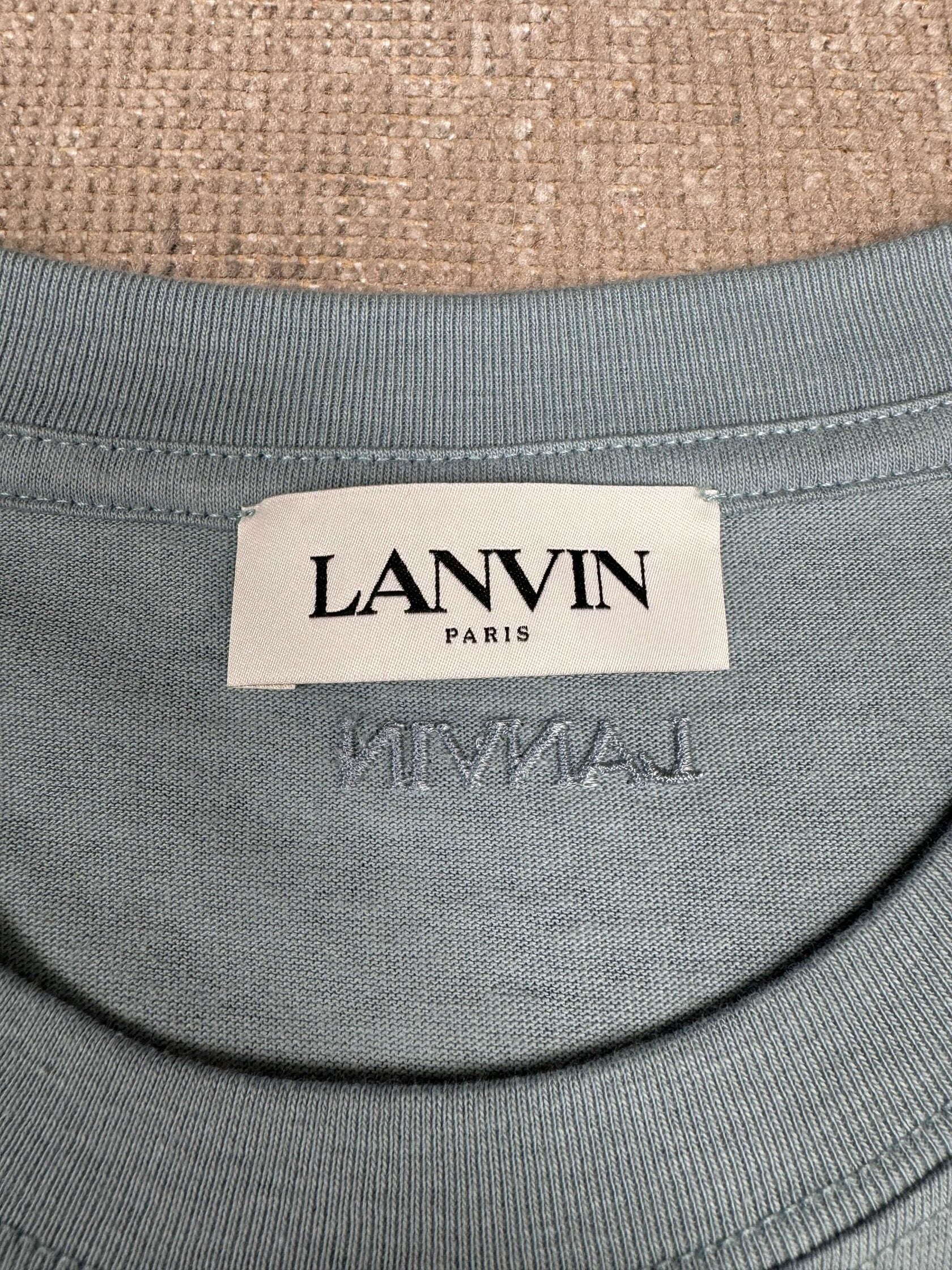 Lanvin Curb Lace Oversized T-Shirt - Blue Lanvin