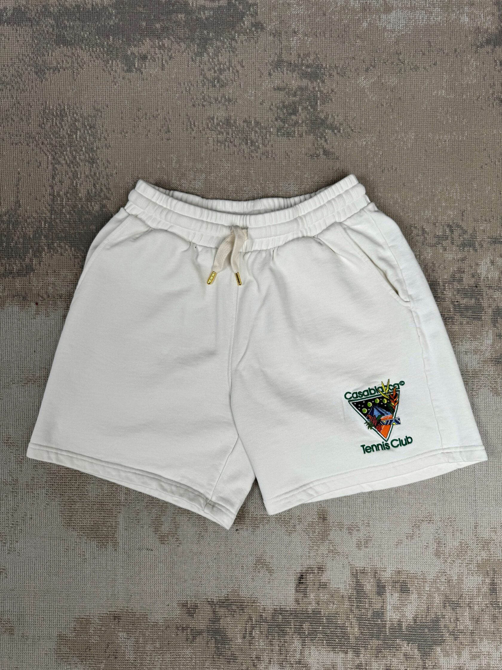 Casablanca Tennis Club Icon Shorts - White Casablanca