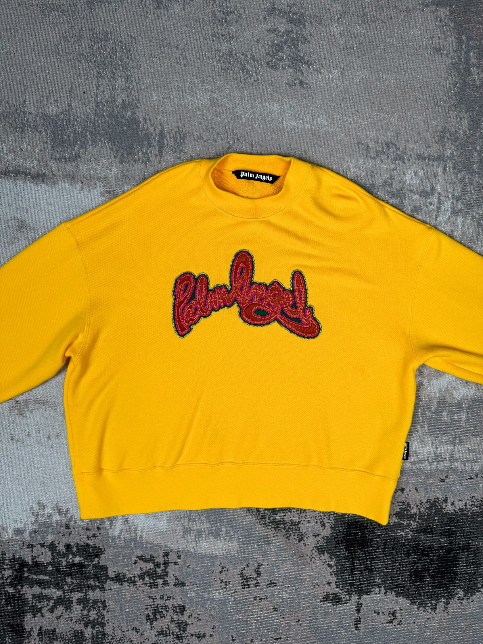 Palm Angels Logo Sweatshirt - Yellow