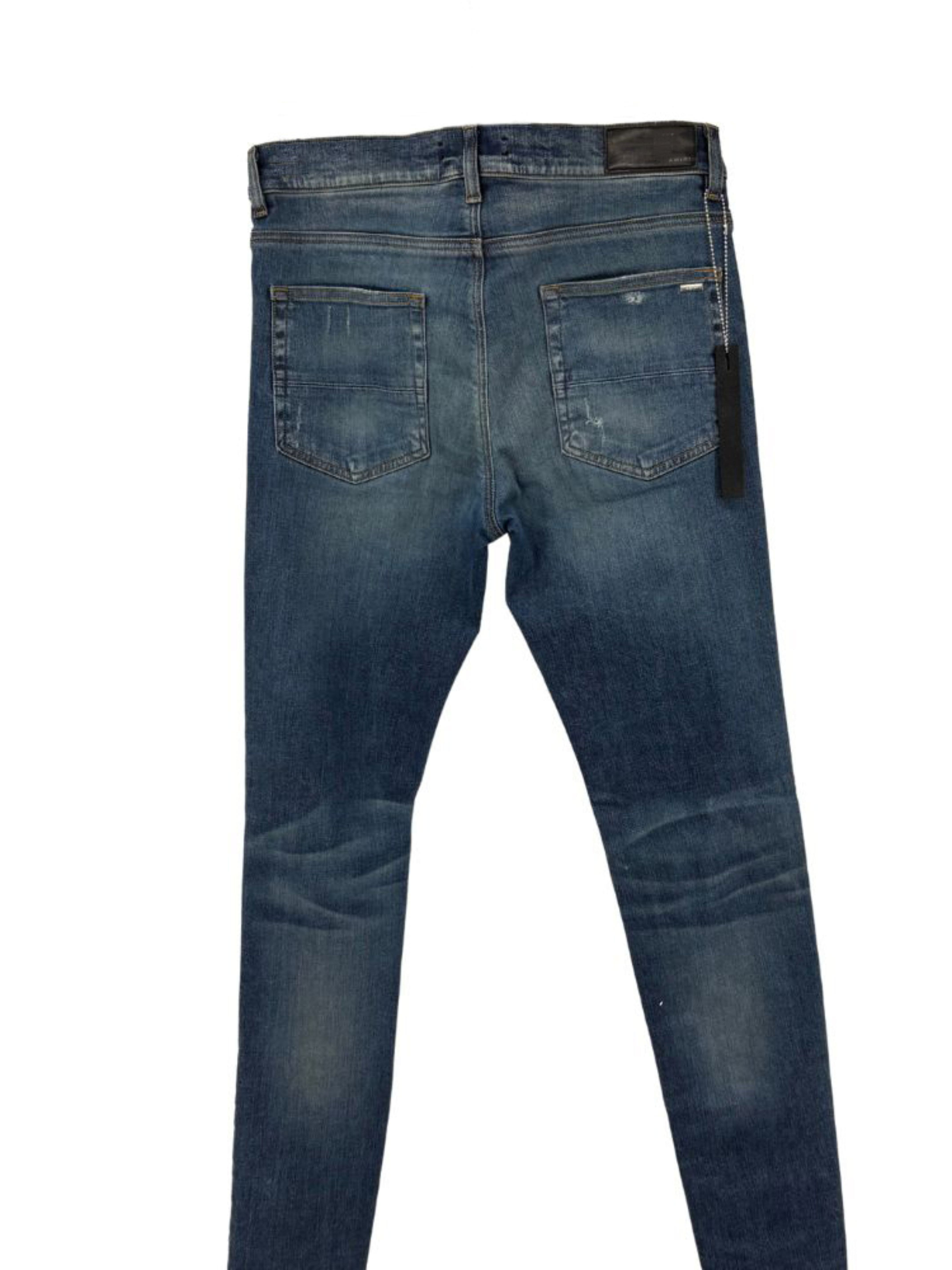 Amiri Distressed Jeans - Denim Blue