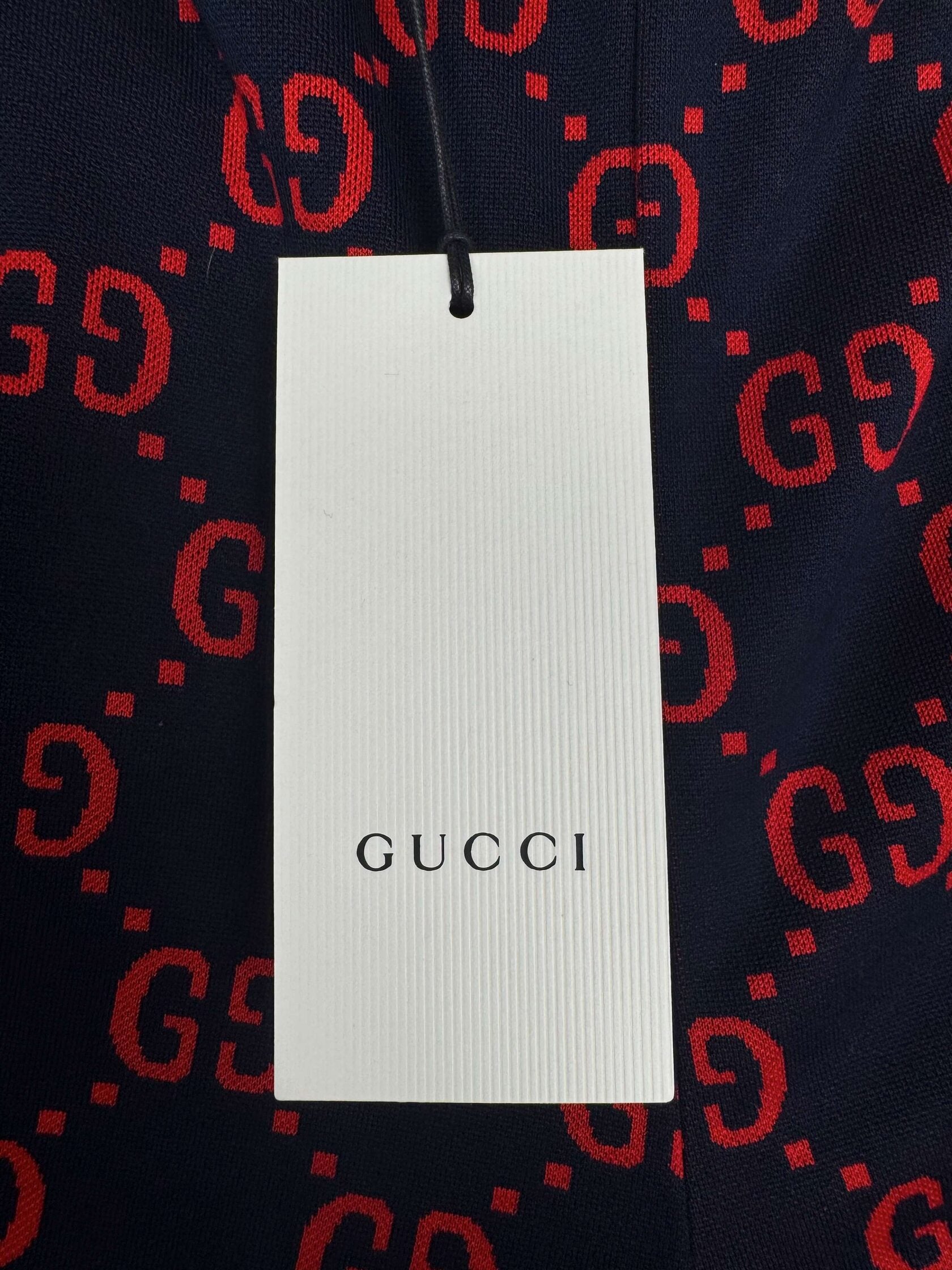 Gucci GG Logo Jacquard Joggers - Navy