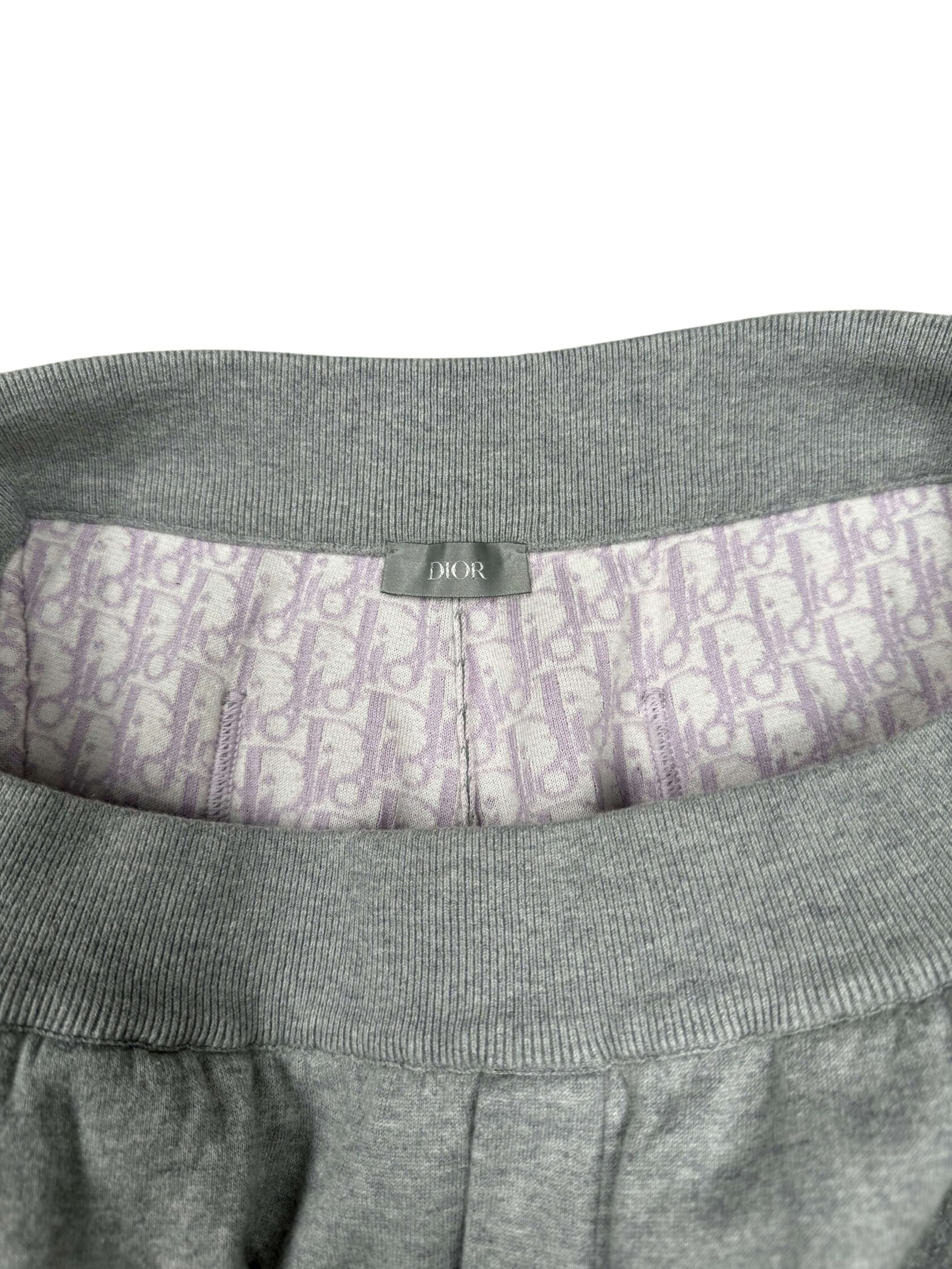 Dior Cashmere Logo Track Pants - Grey
