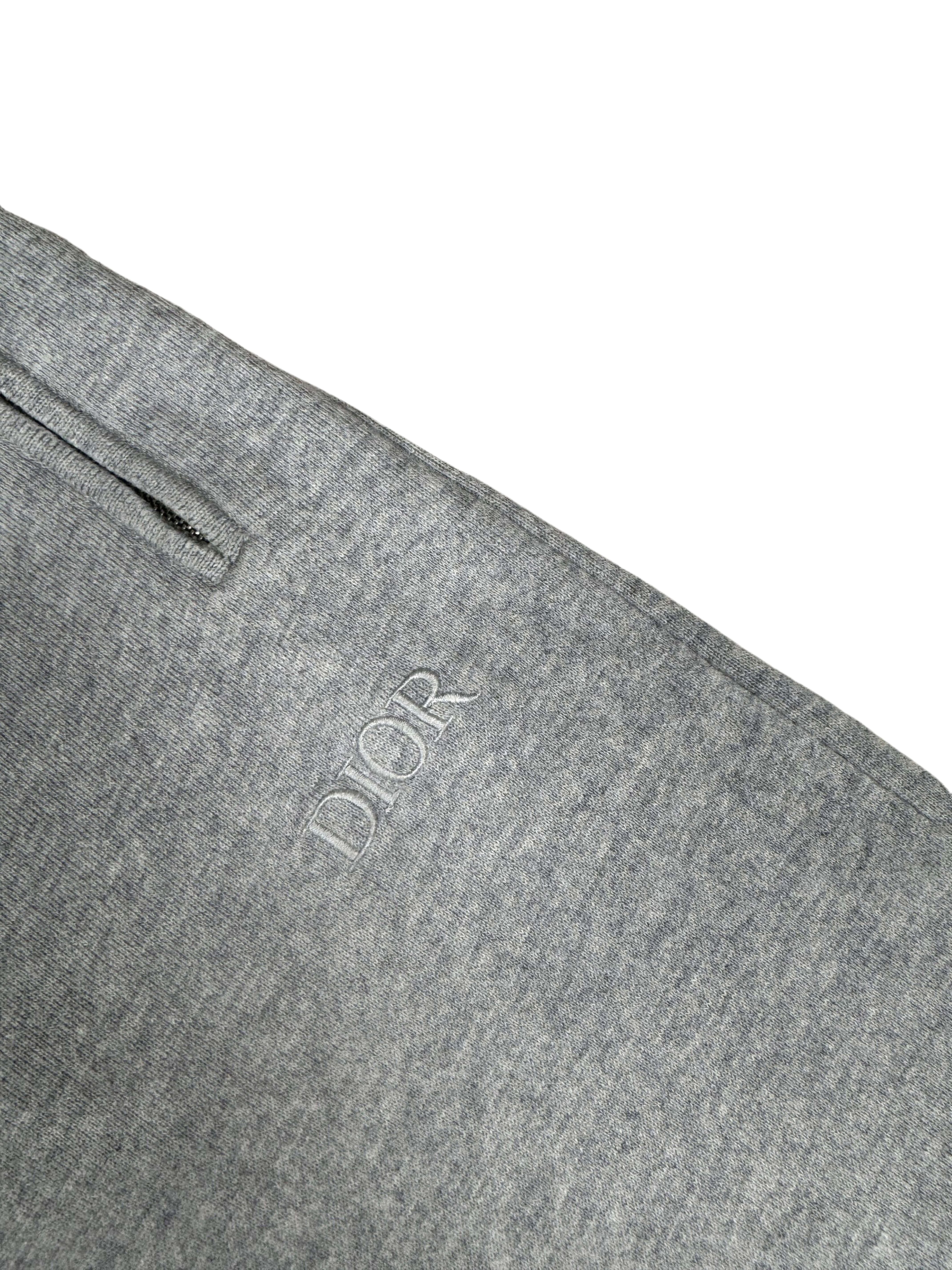 Dior Cashmere Logo Track Pants - Grey