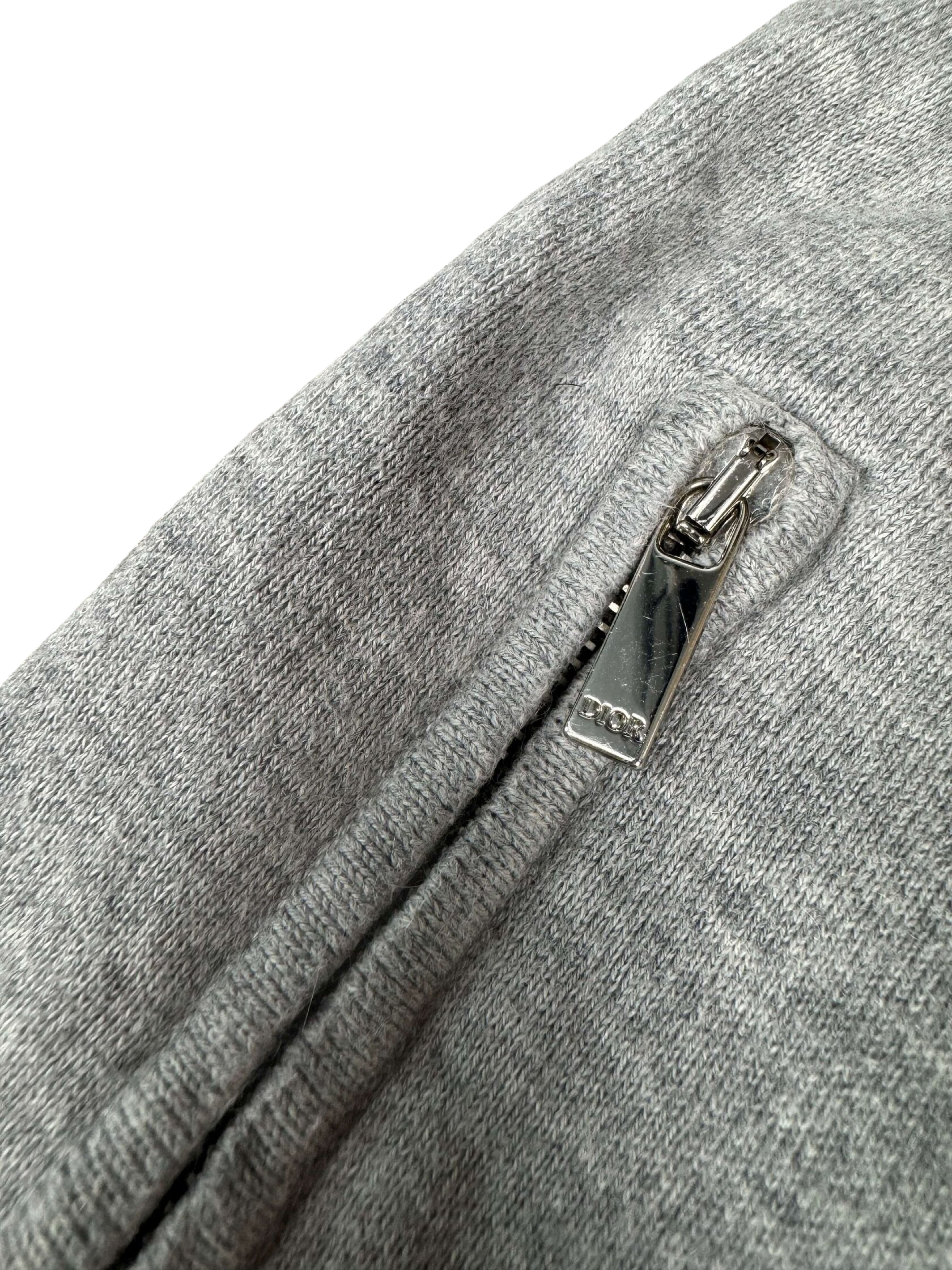 Dior Cashmere Logo Track Pants - Grey