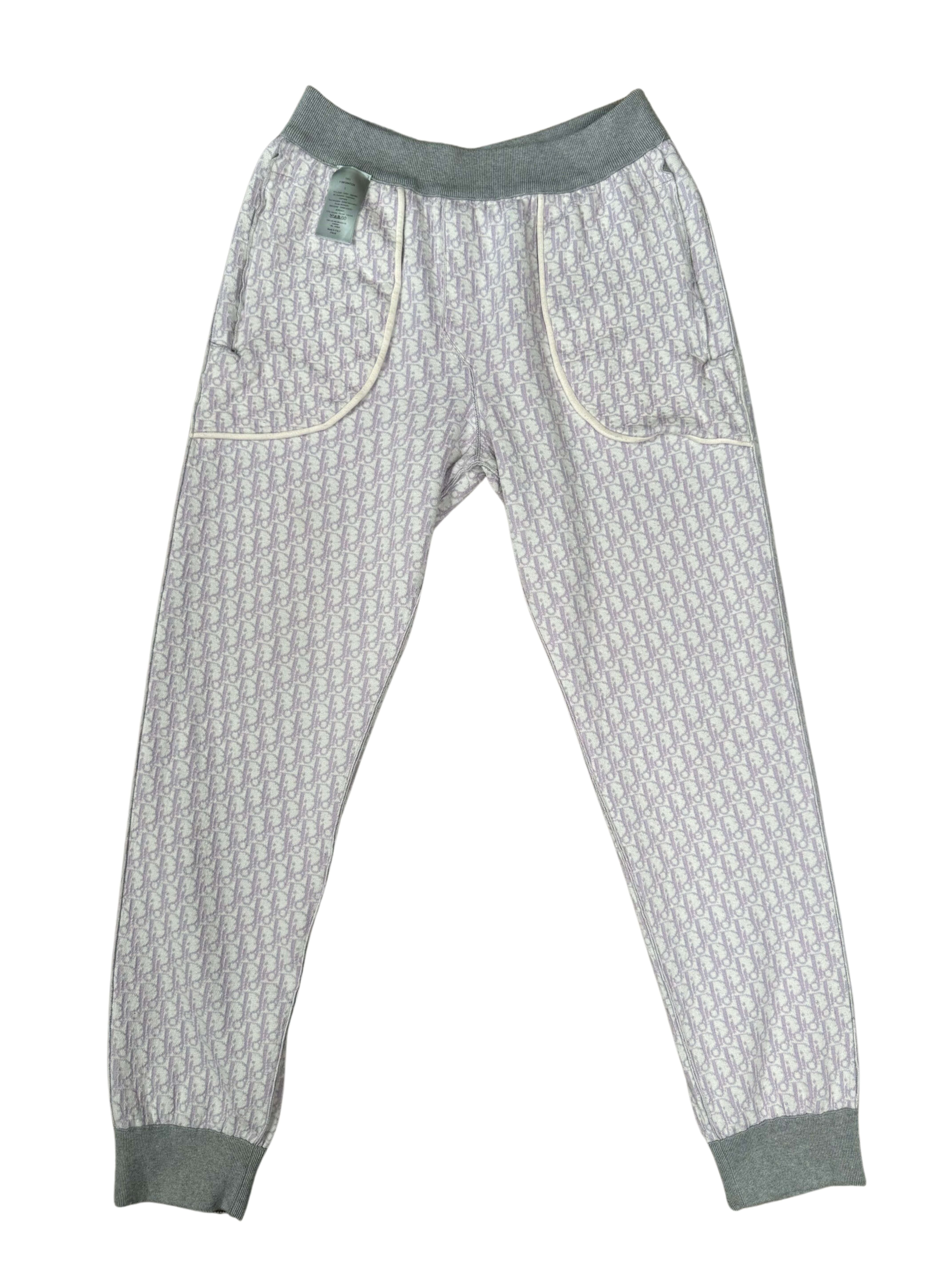 Dior Cashmere Logo Track Pants - Grey