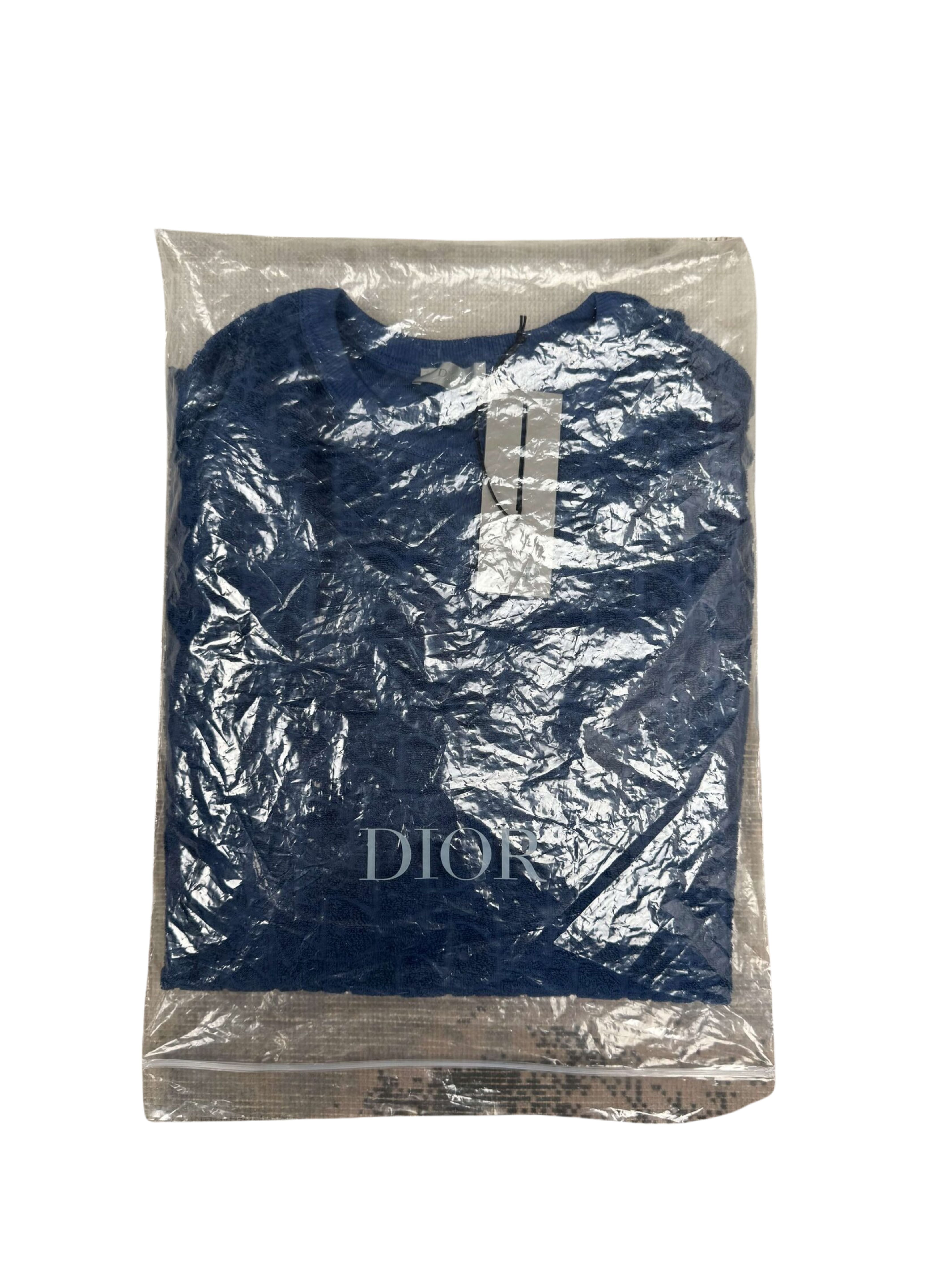 Dior Oblique Towel T-shirt - Blue (Unused) Dior