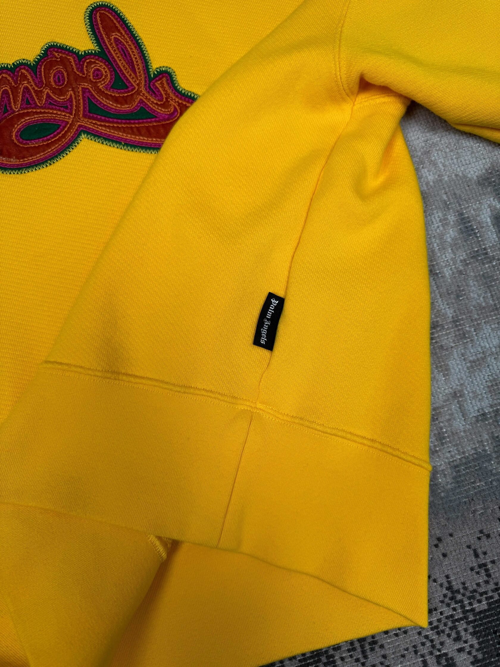 Palm Angels Logo Sweatshirt - Yellow