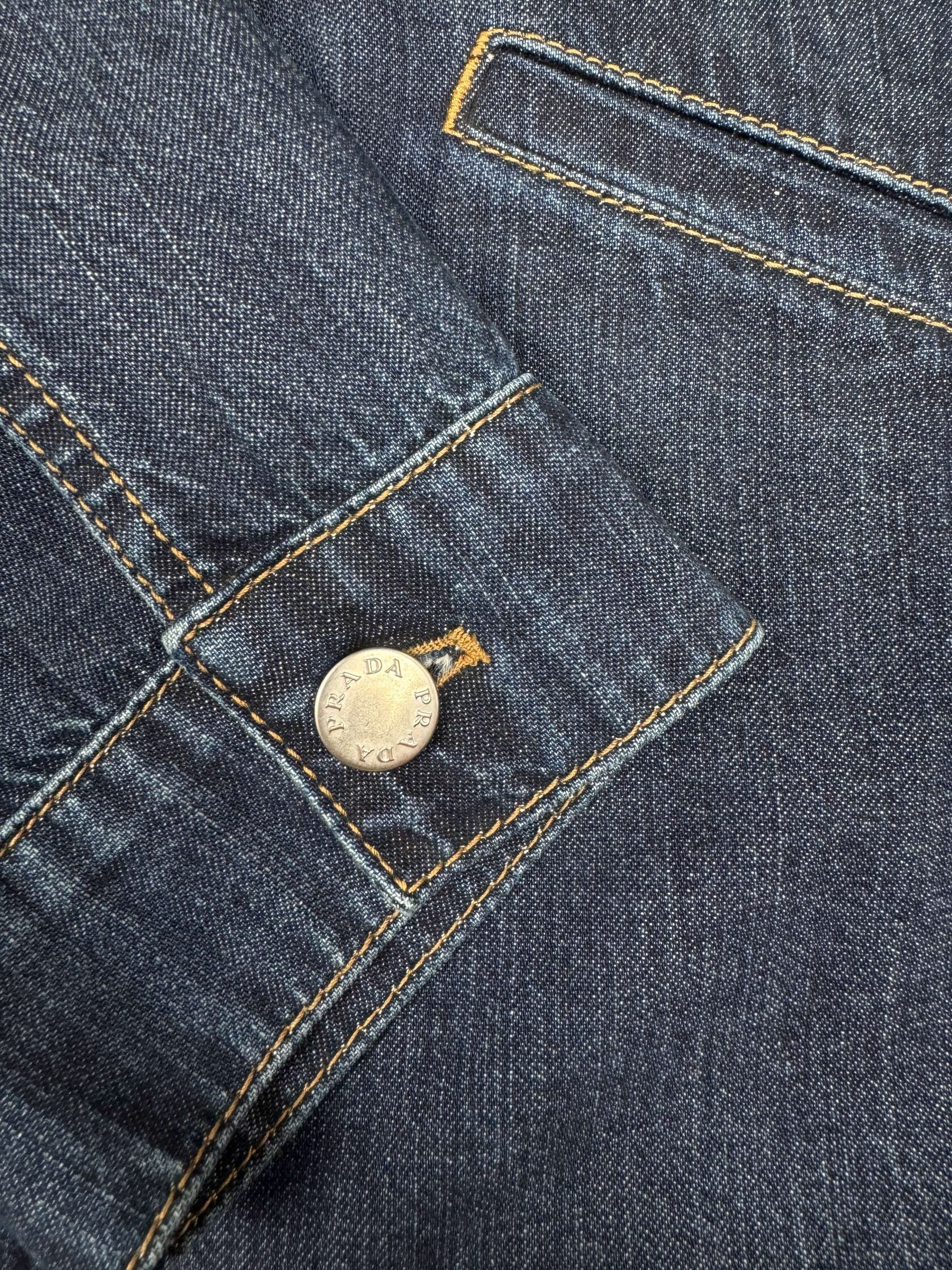 Prada Light Denim Zipper Jacket (Unused) Prada