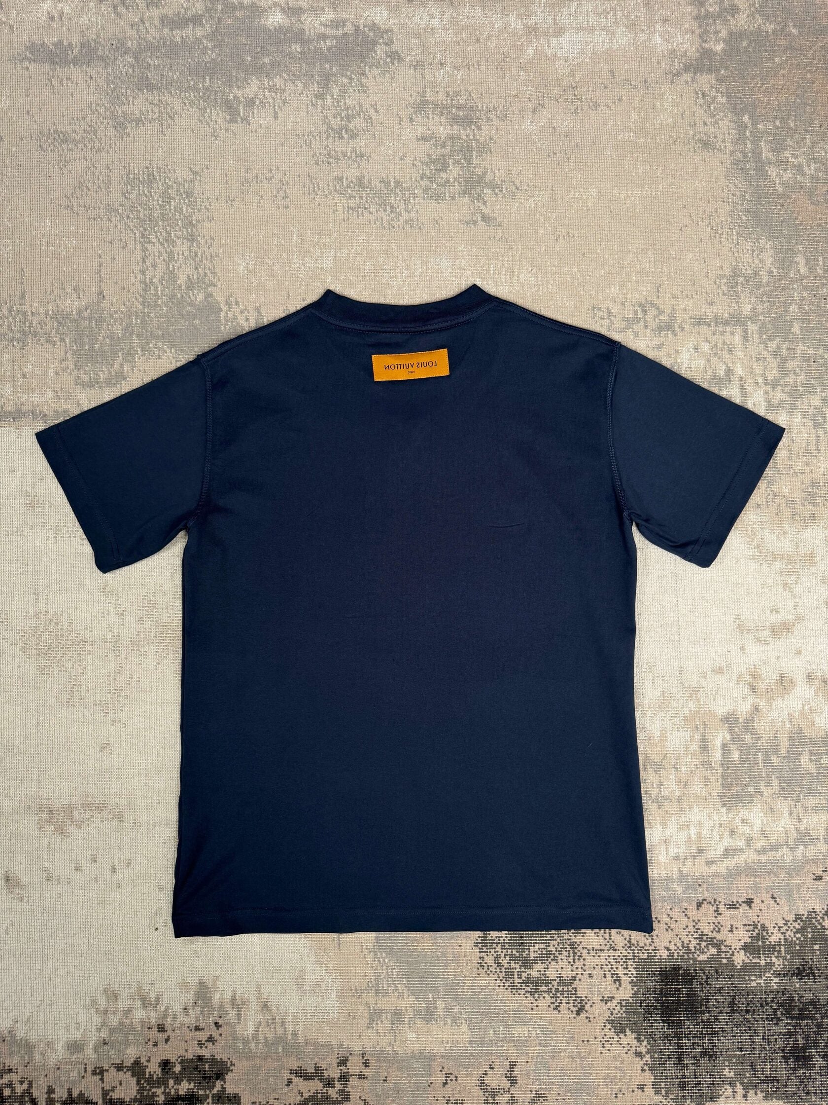 Louis Vuitton Embossed T-Shirt - Navy