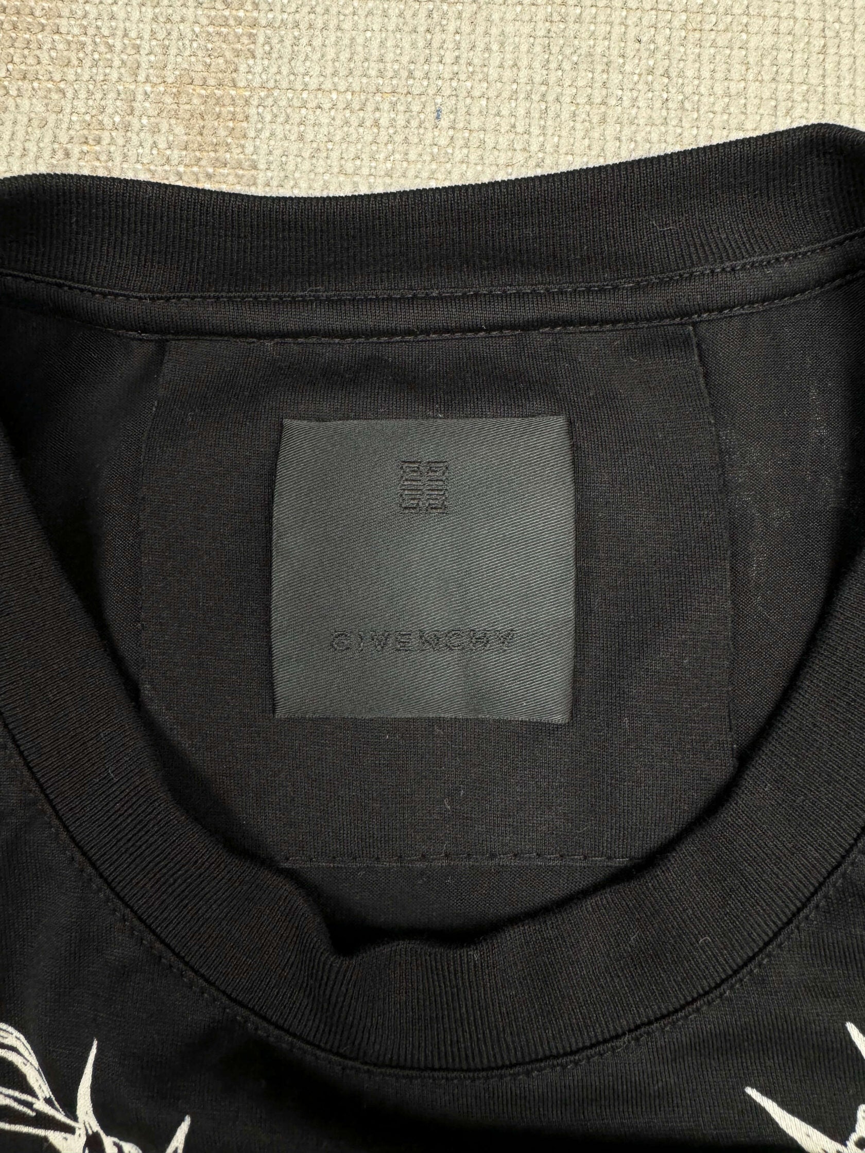 Givenchy Oversized Gothic Print T-Shirt - Black (Unused) Givenchy