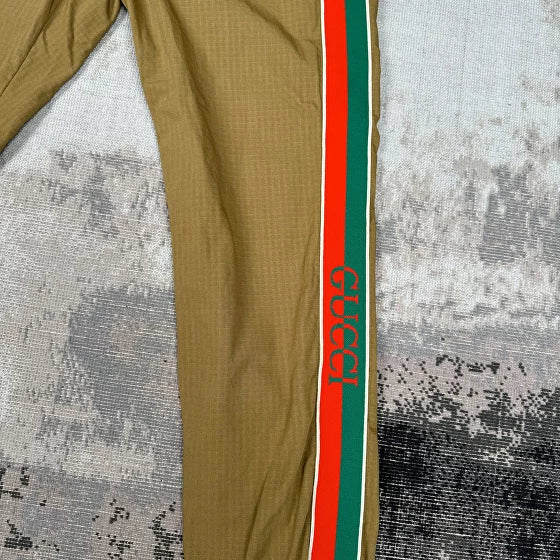 Gucci Stripe Logo Trousers - Neutral