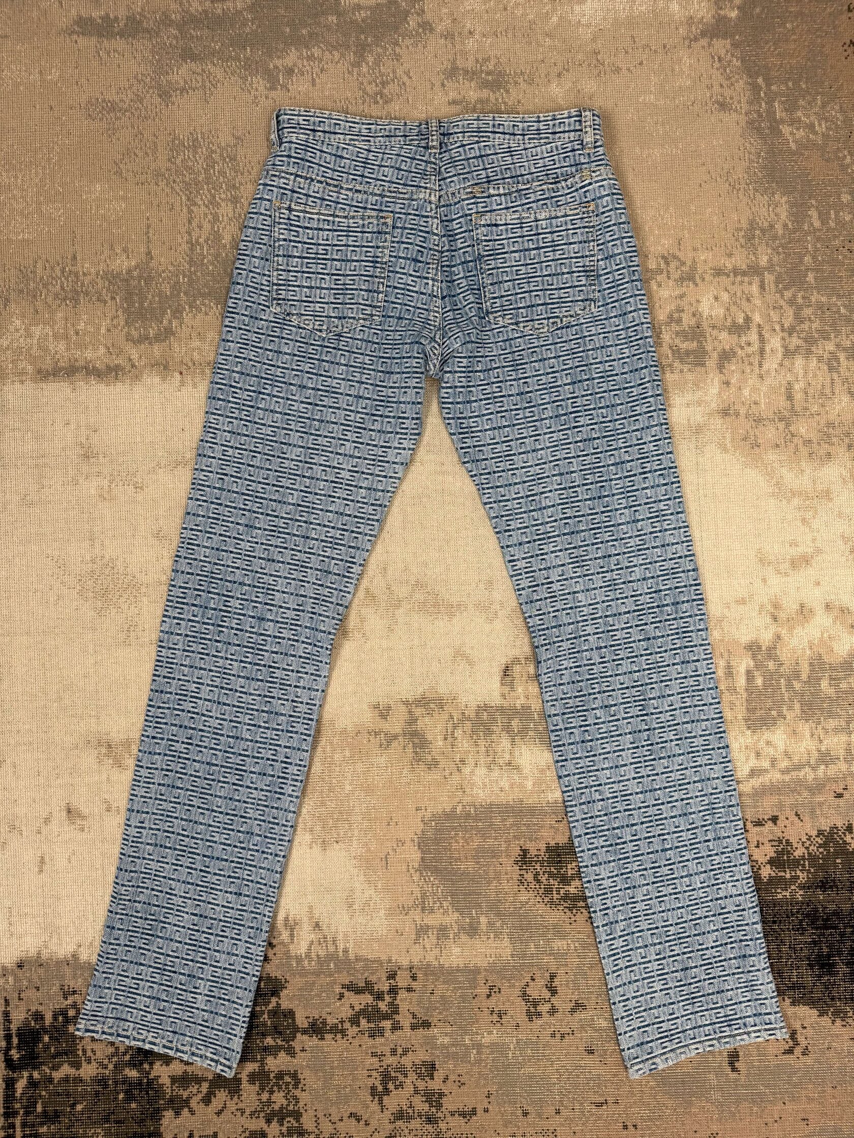 Givenchy 4G Straight Legged Jeans - Blue Denim (Unused)