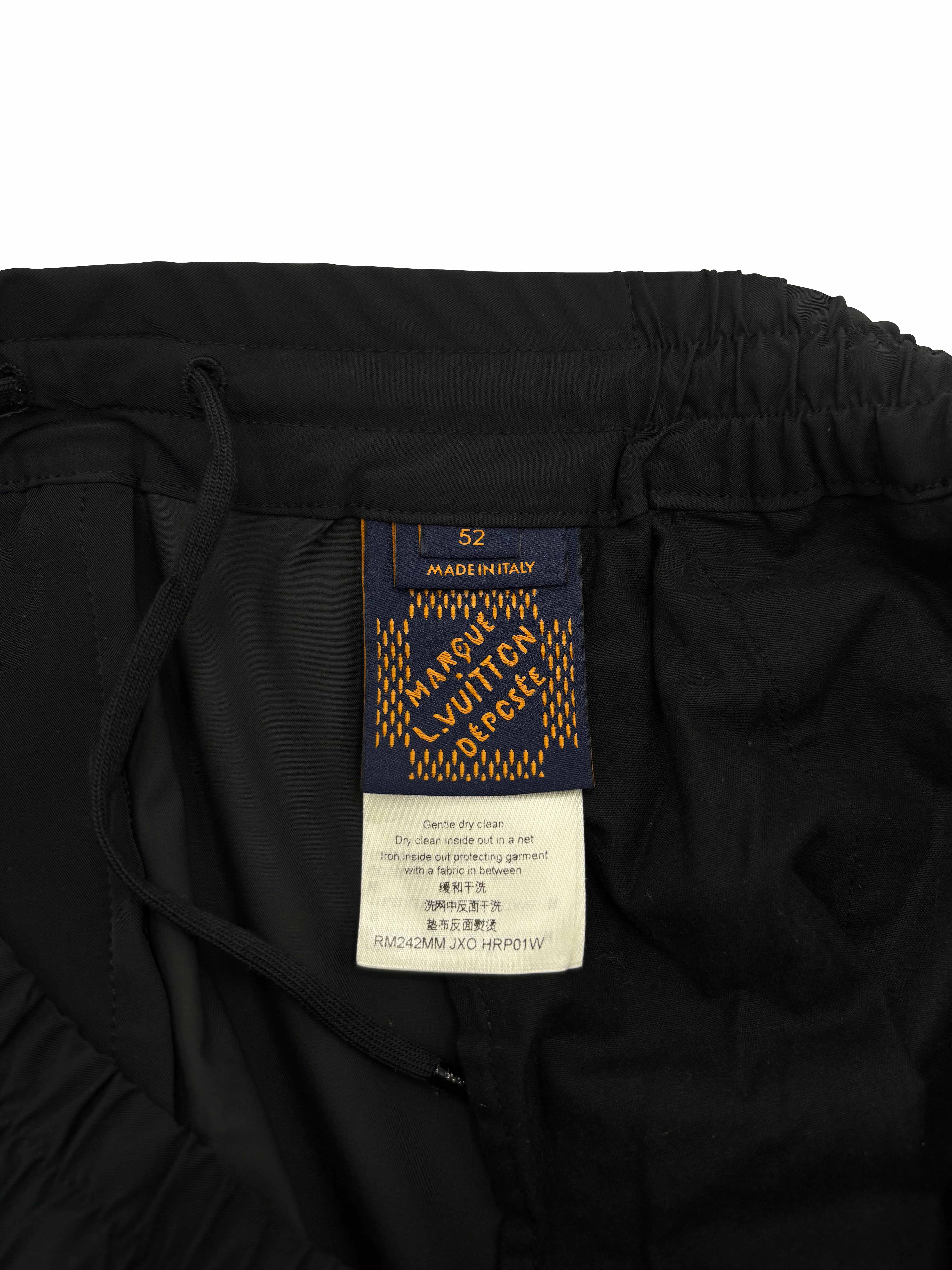 Louis Vuitton x Tyler The Creator Embroidered Technical Track Trousers - Black (Unused) Louis Vuitton