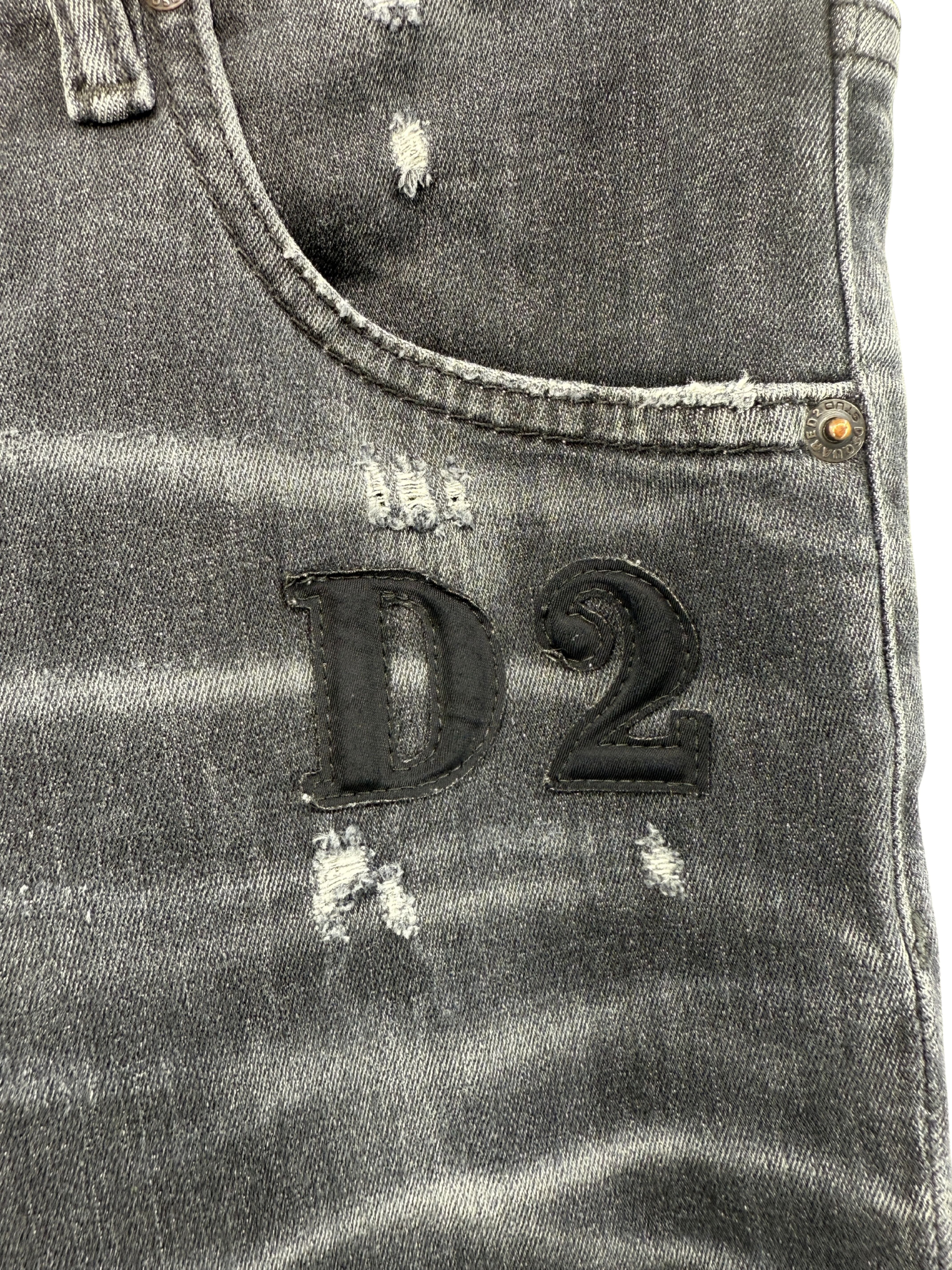 Dsquared2 D2 Patch Skater Jeans - Black