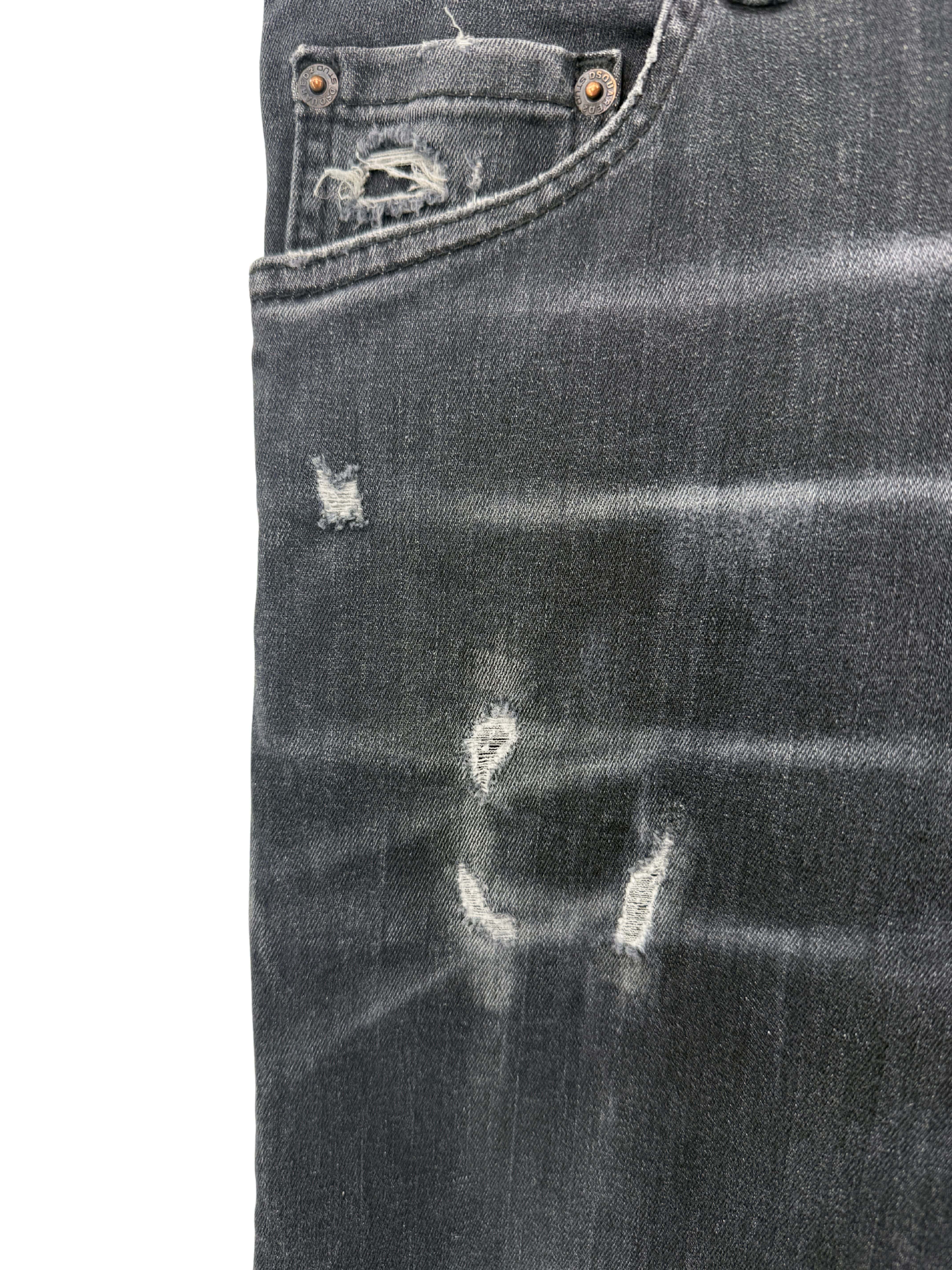 Dsquared2 D2 Patch Skater Jeans - Black
