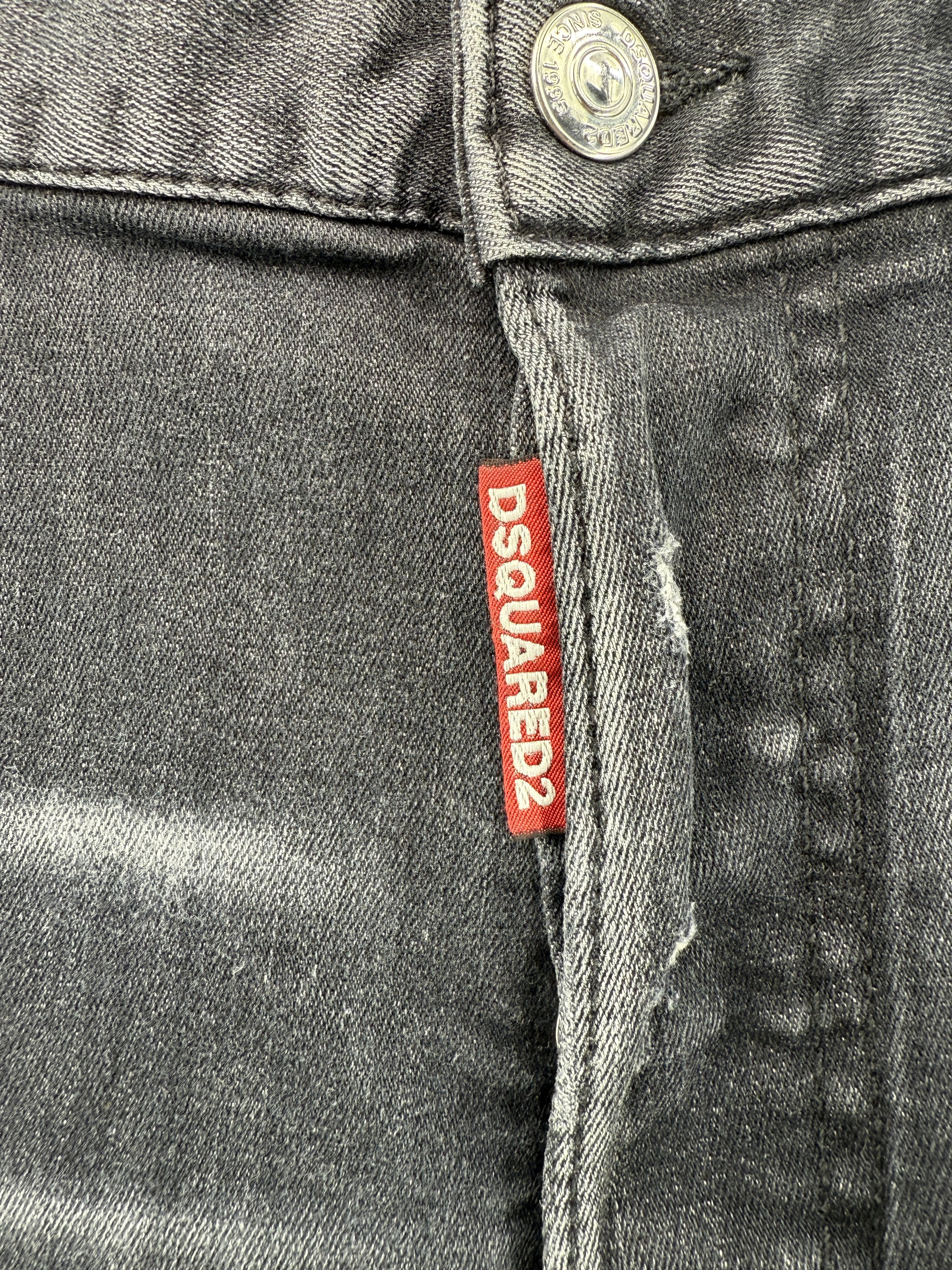 Dsquared2 D2 Patch Skater Jeans - Black