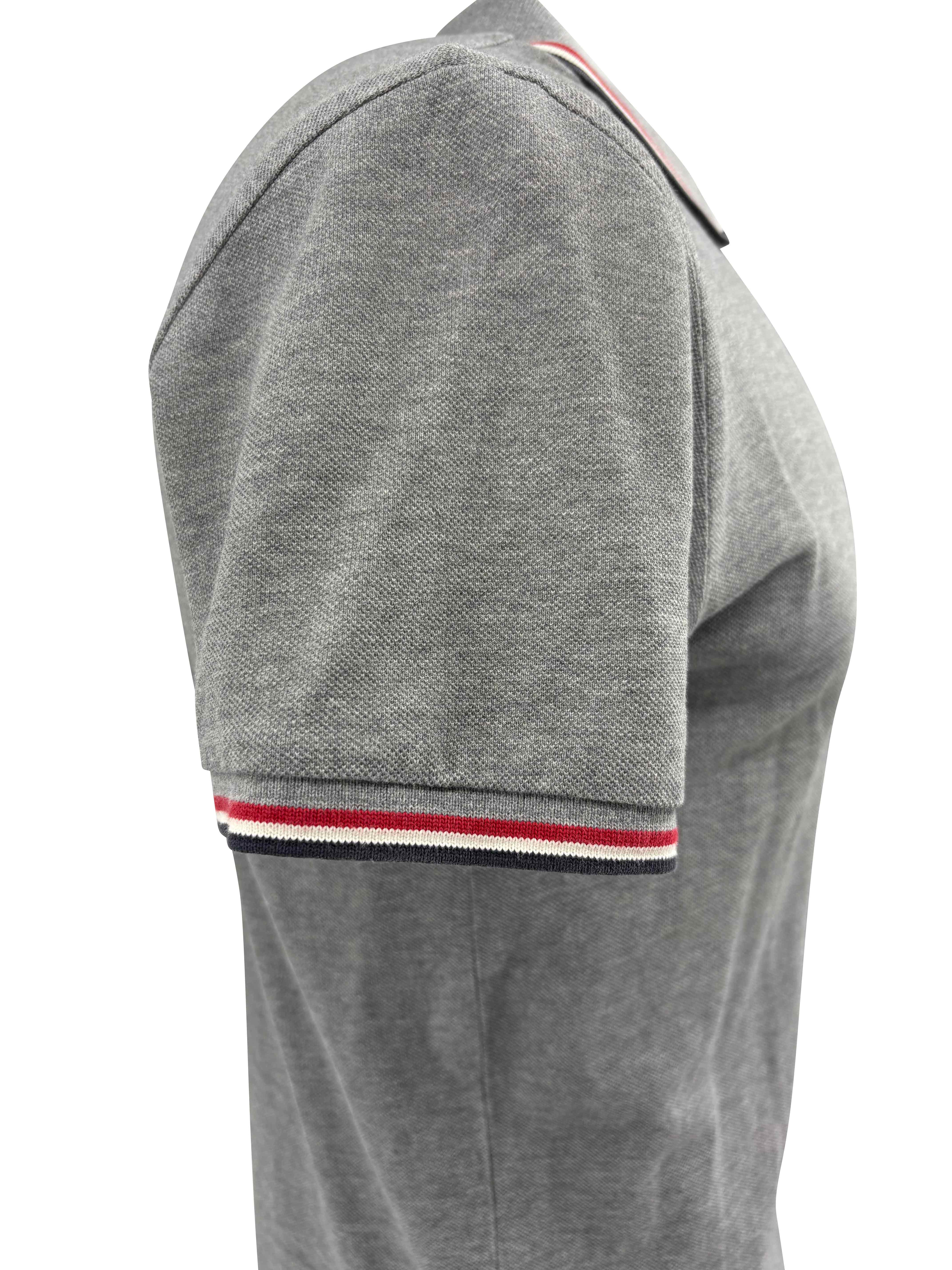 Moncler Logo Patch Polo - Grey Moncler