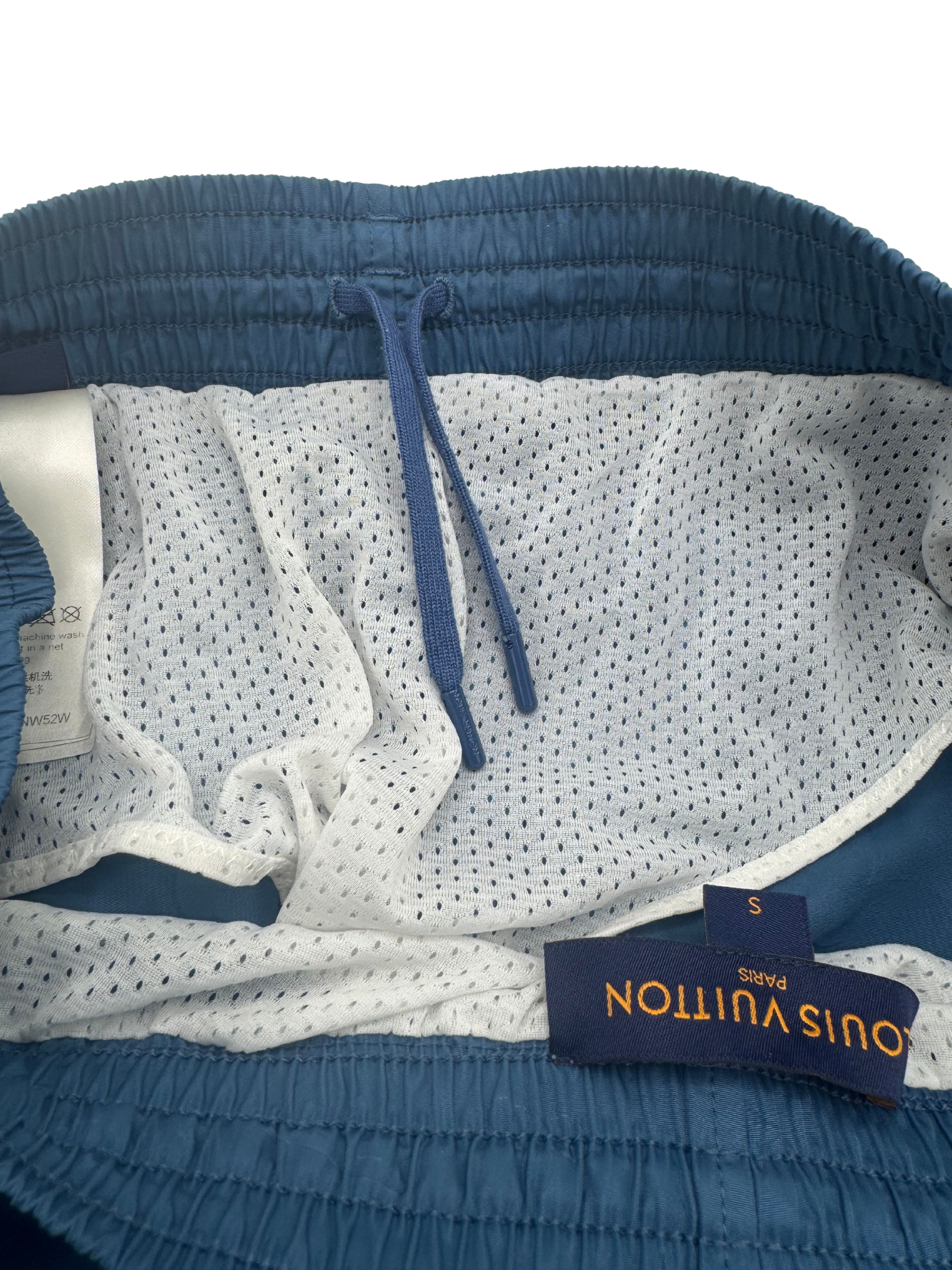 Louis Vuitton Monogram Signature Swim Shorts - Light Blue Louis Vuitton