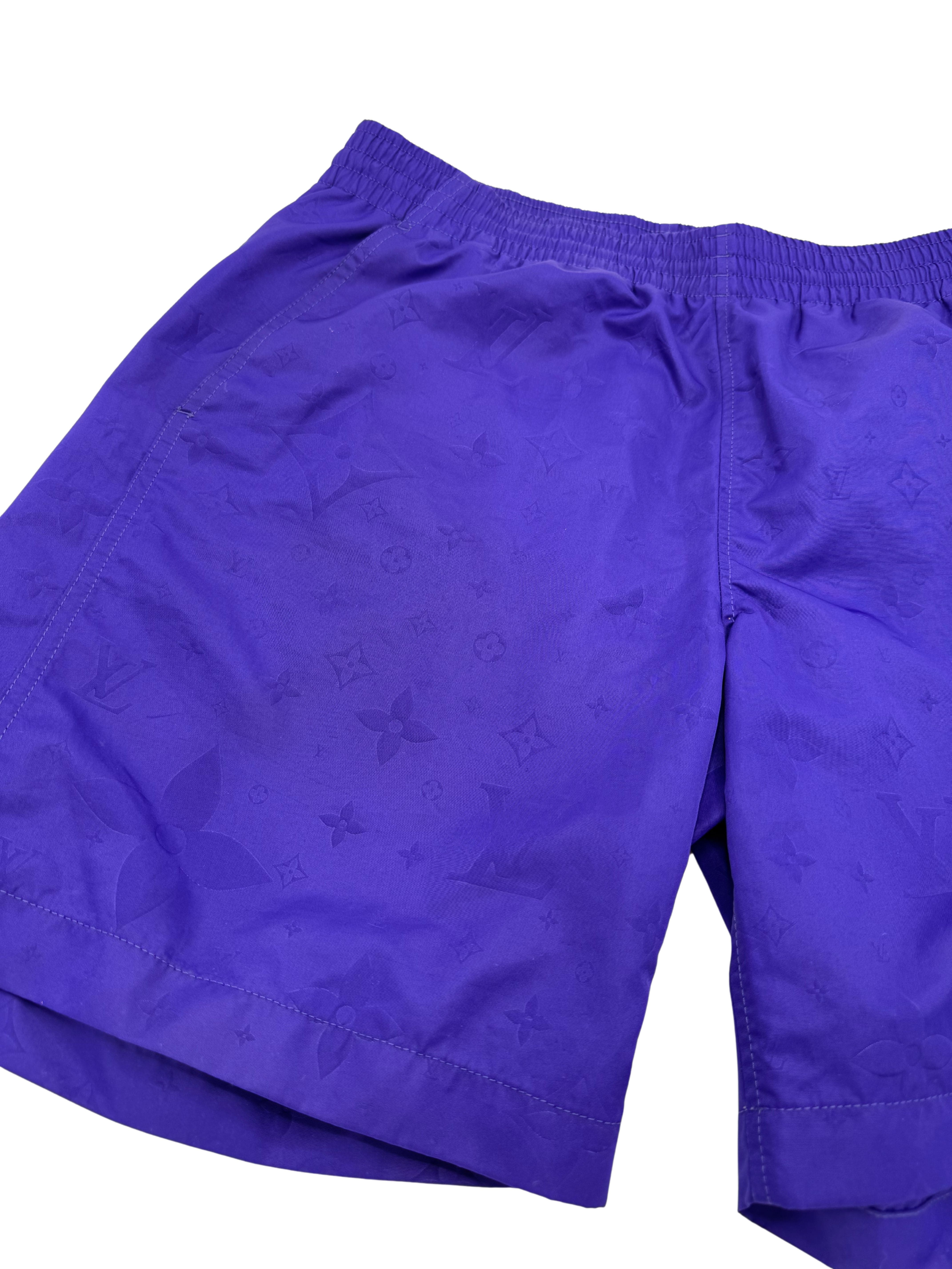 Louis Vuitton Monogram Signature Swim Shorts - Royal Blue Louis Vuitton