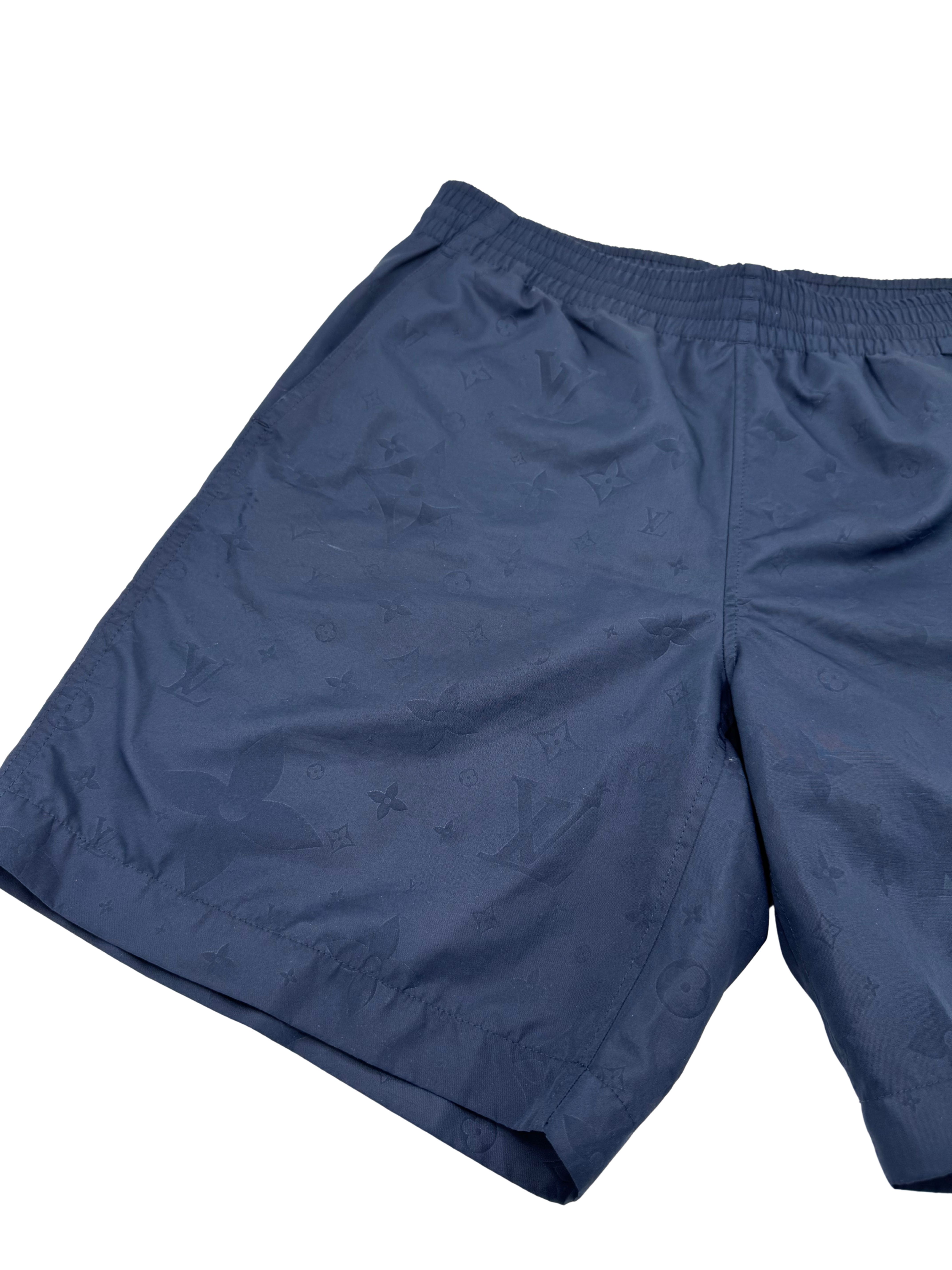 Louis Vuitton Monogram Signature Swim Shorts - Navy Louis Vuitton