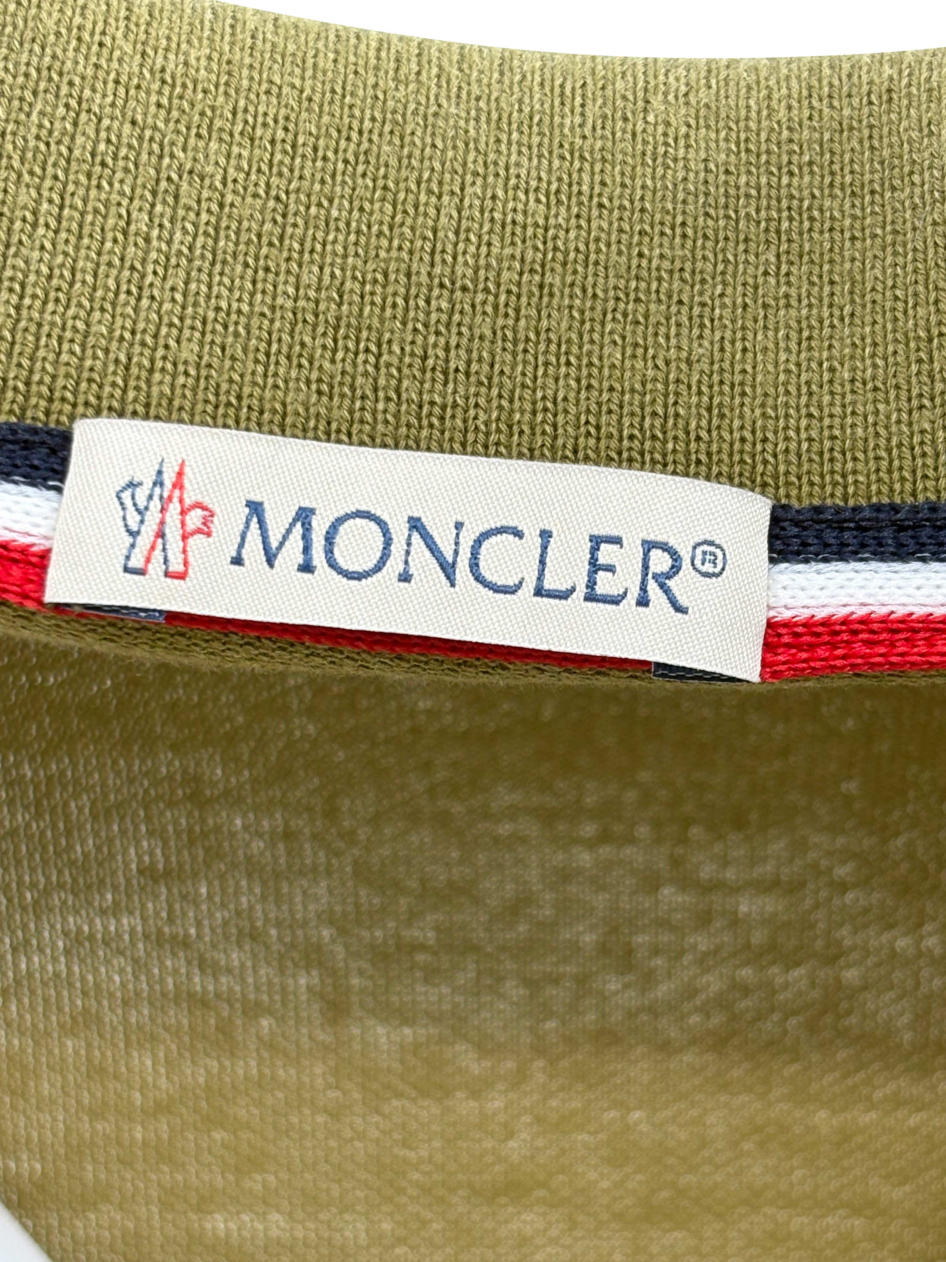 Moncler Logo Patch Polo - Green Moncler