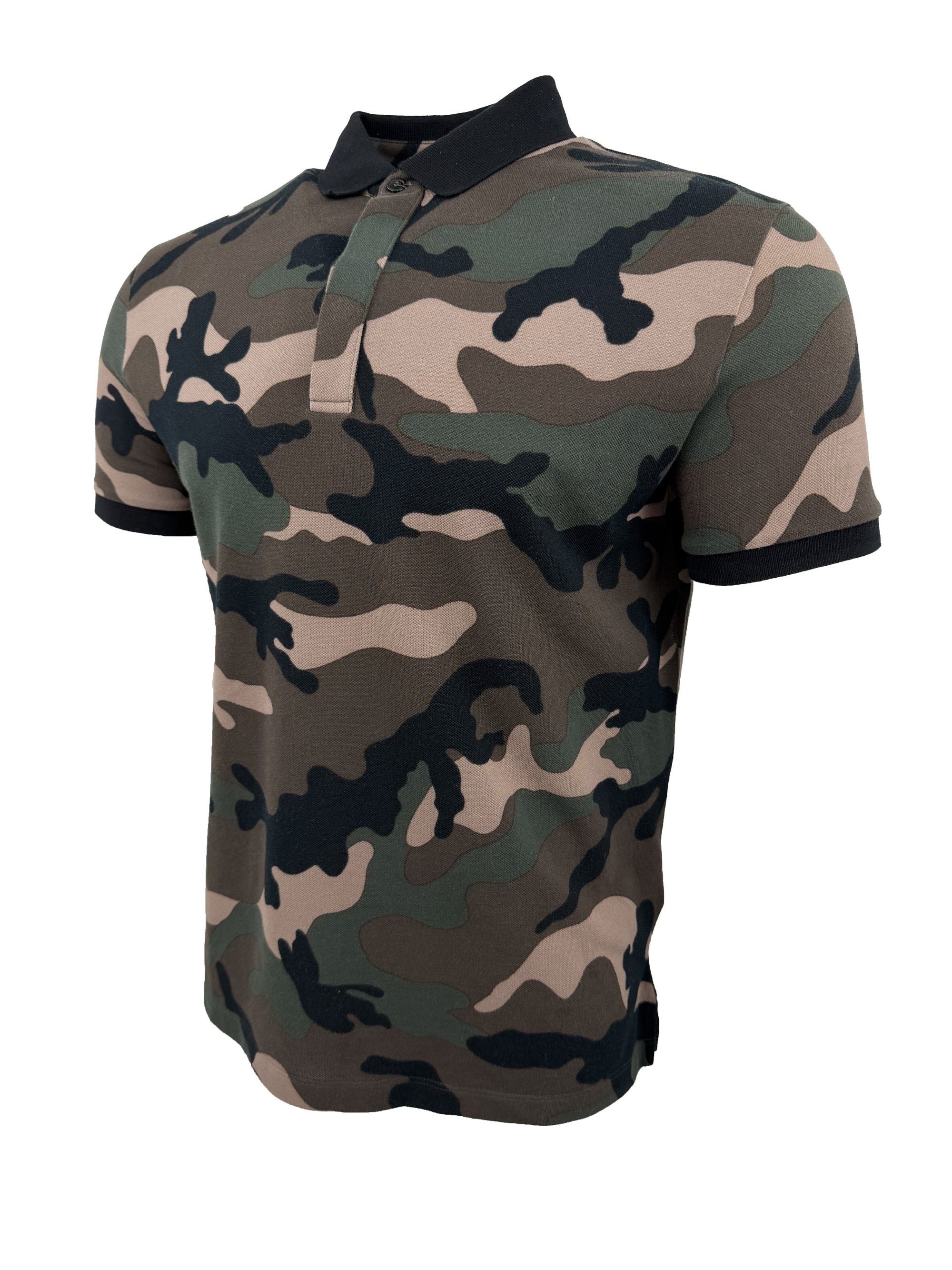 Valentino Camo Pattern Polo - Khaki Valentino