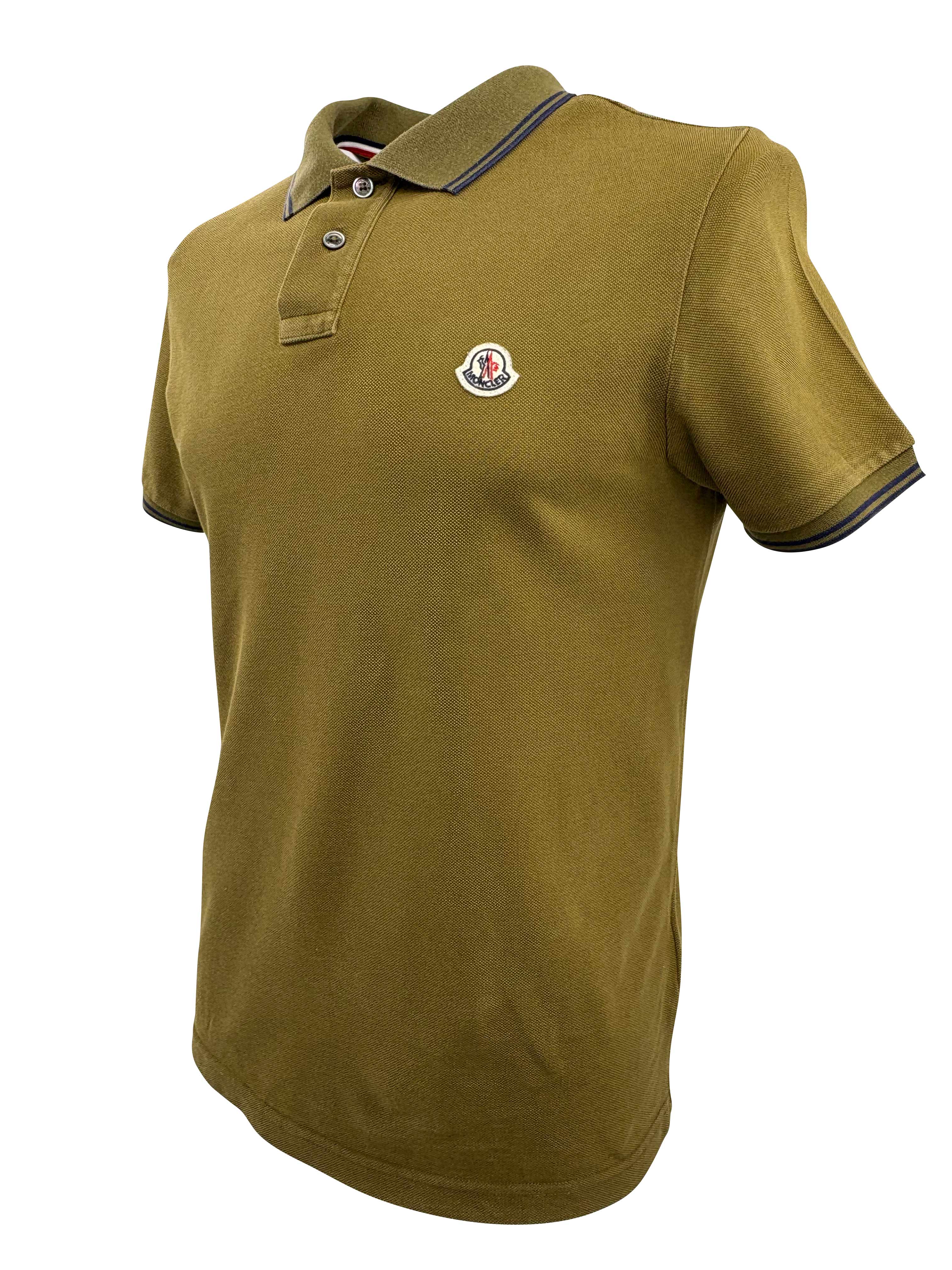Moncler Logo Patch Polo - Green Moncler