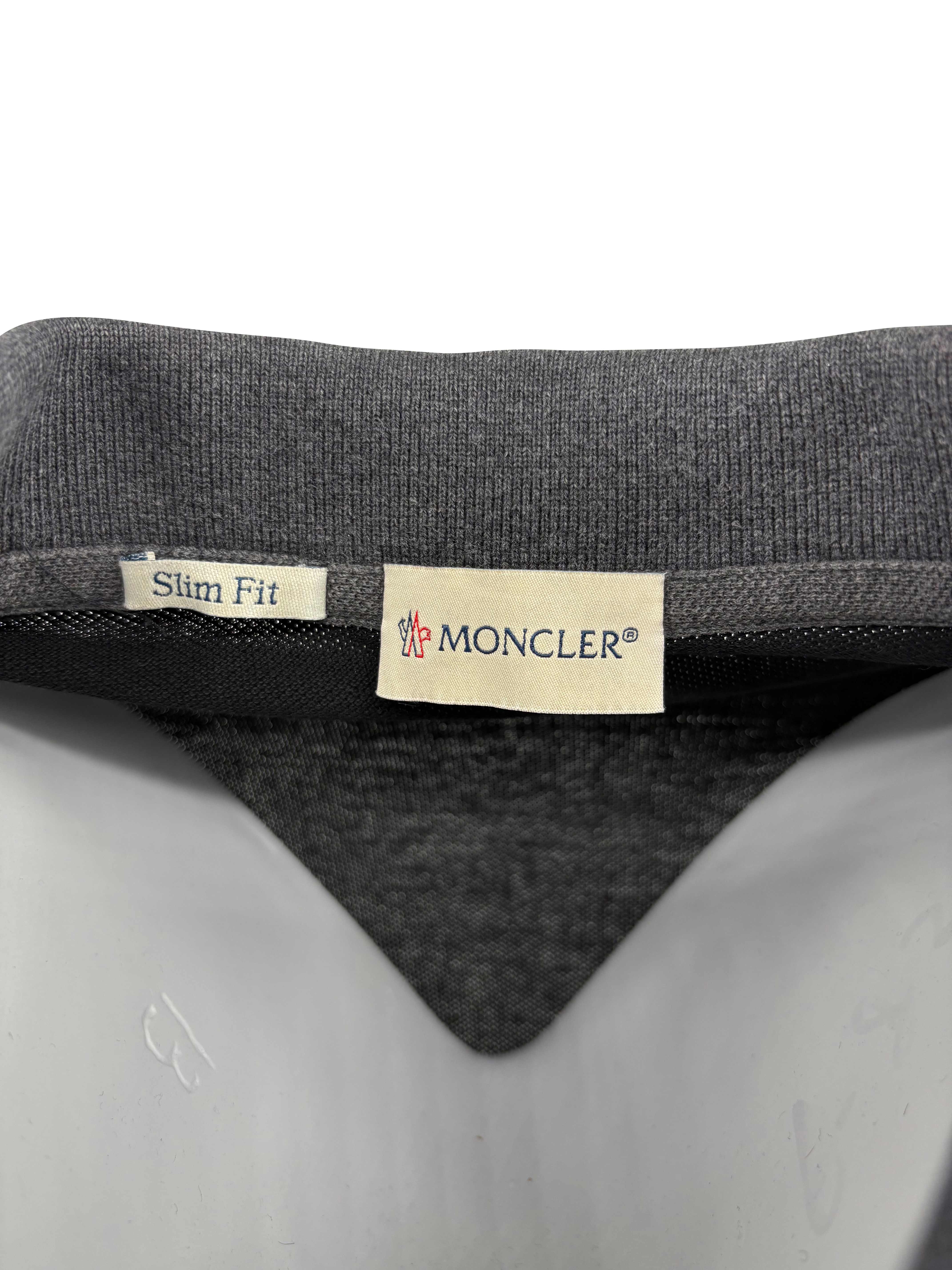 Moncler Maglia Manica Lunga Long Sleeved Polo Shirt - Black Moncler
