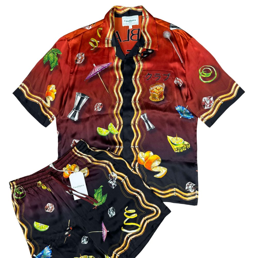 Casablanca Club Sunset Silk Set - Black (Unused)