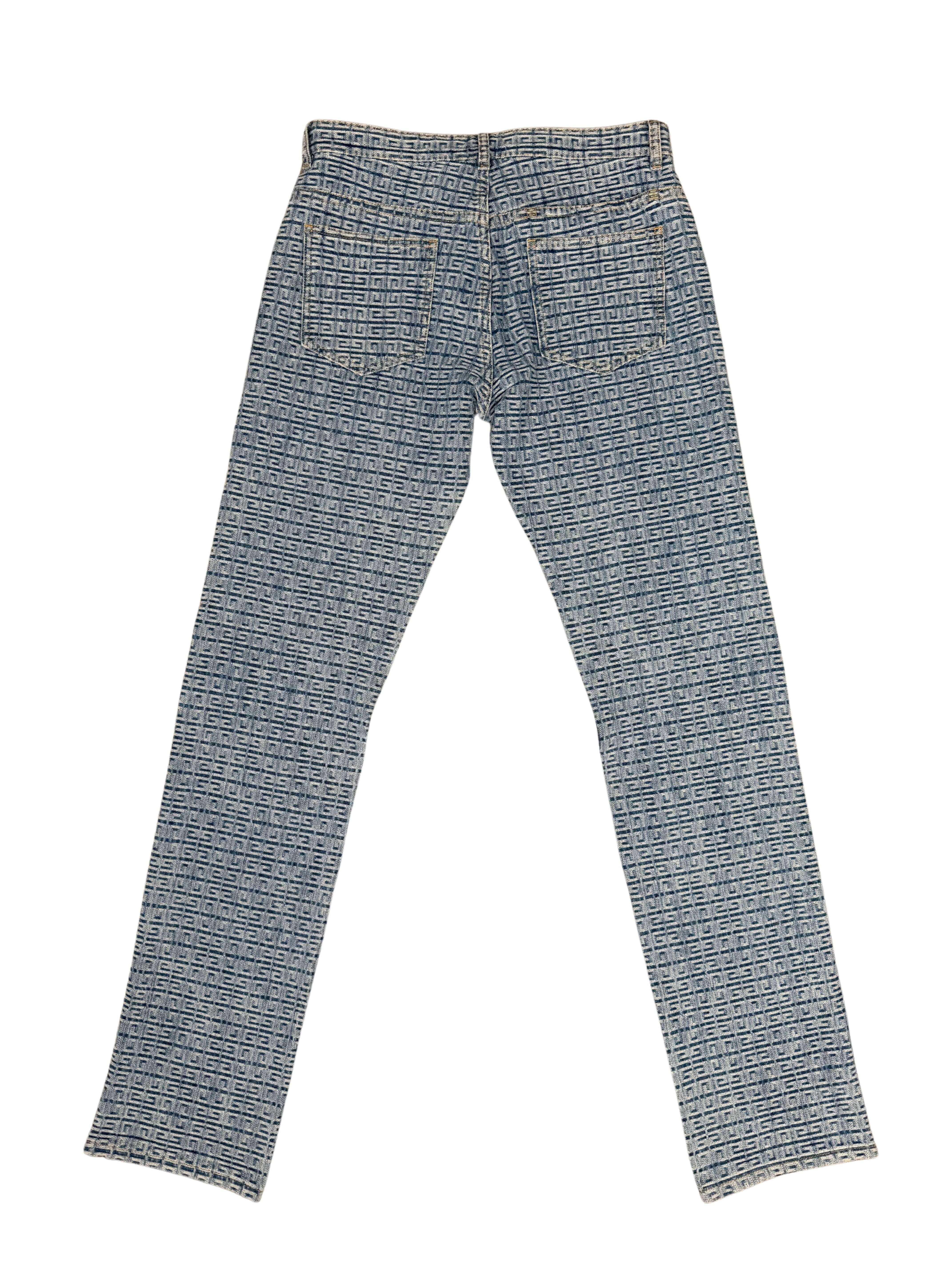 Givenchy 4G Straight Legged Jeans - Blue Denim (Unused) Givenchy