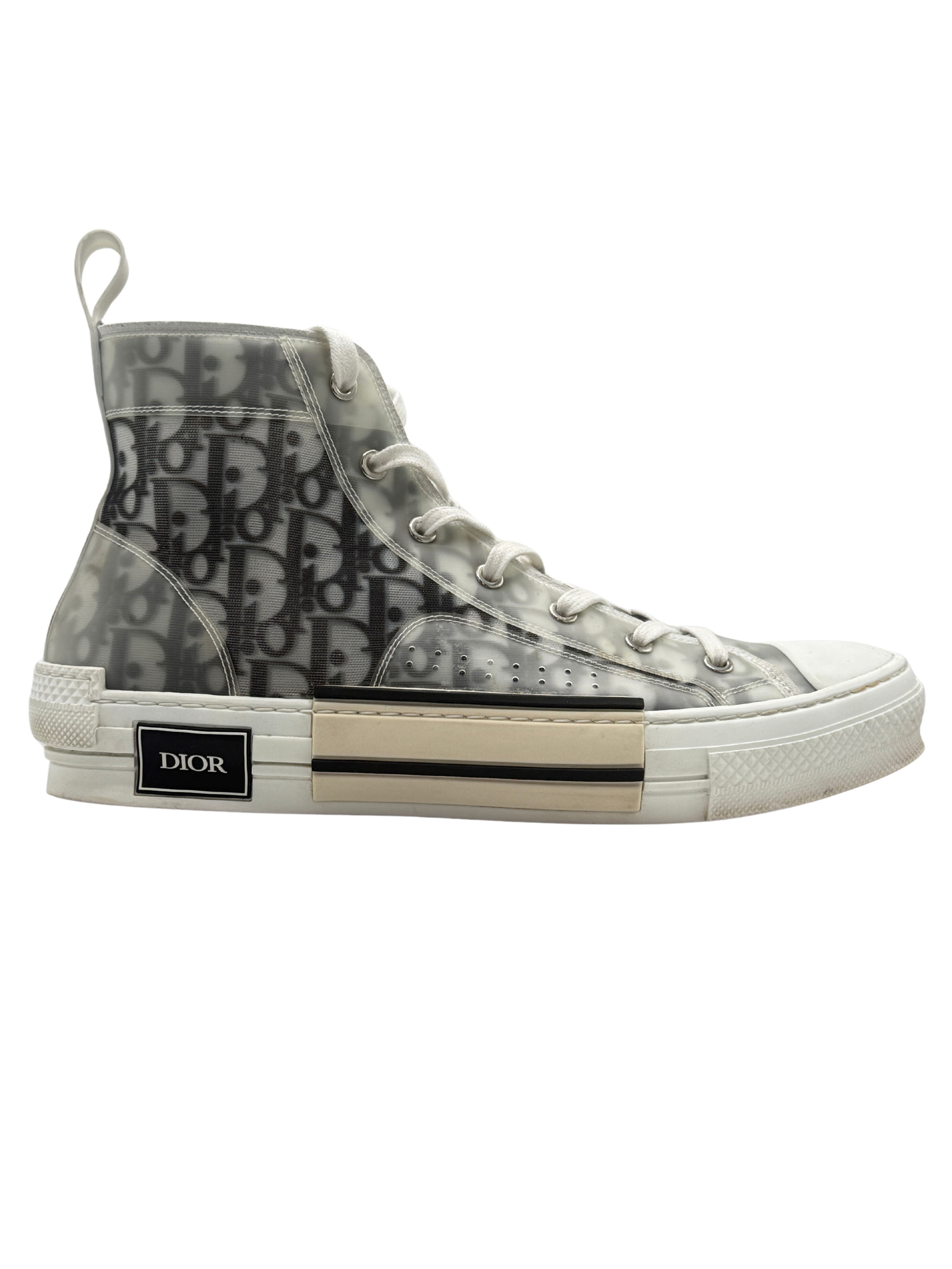 Dior B23 High Oblique Trainer - White Dior