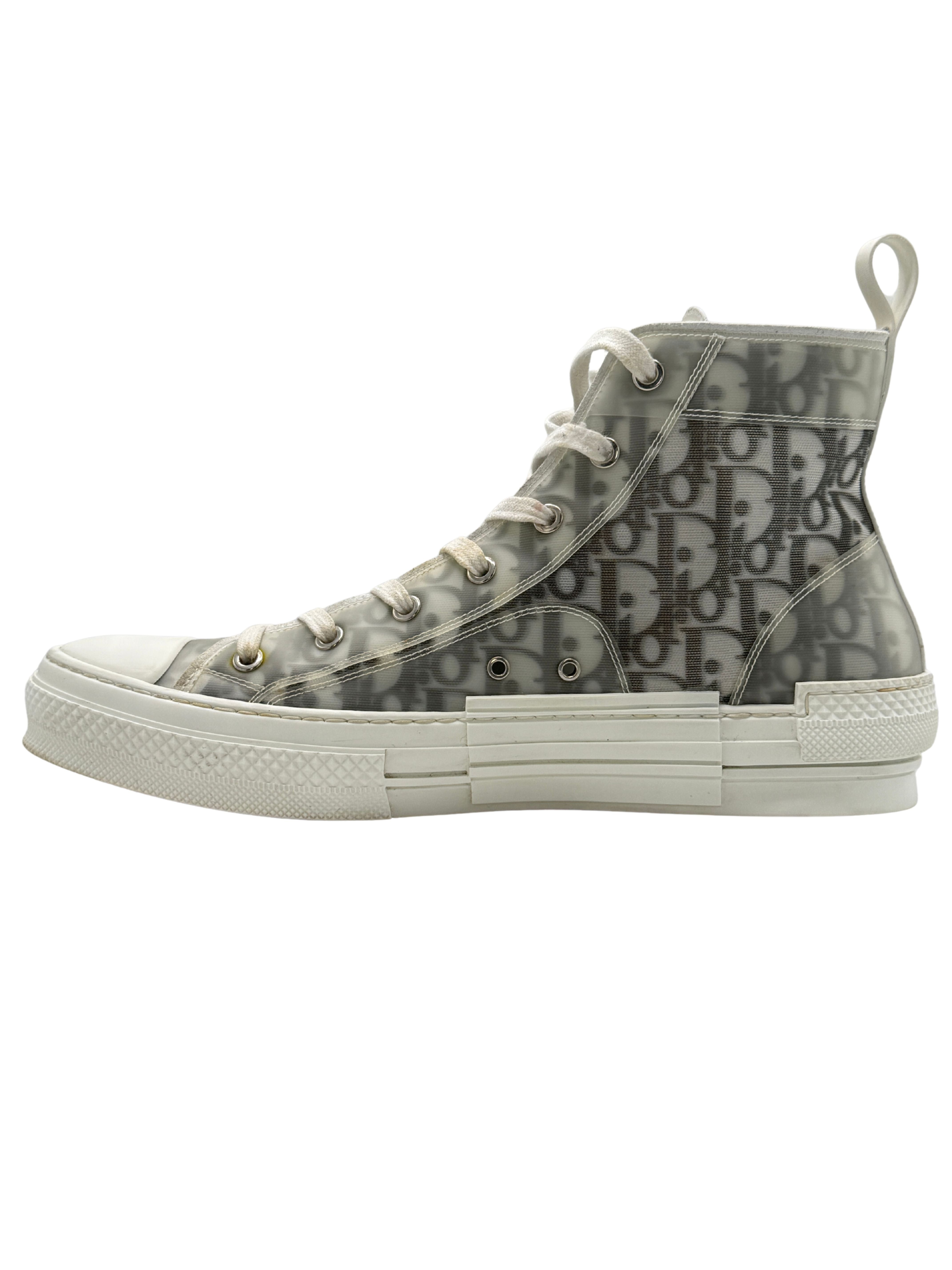 Dior B23 High Oblique Trainer - White Dior