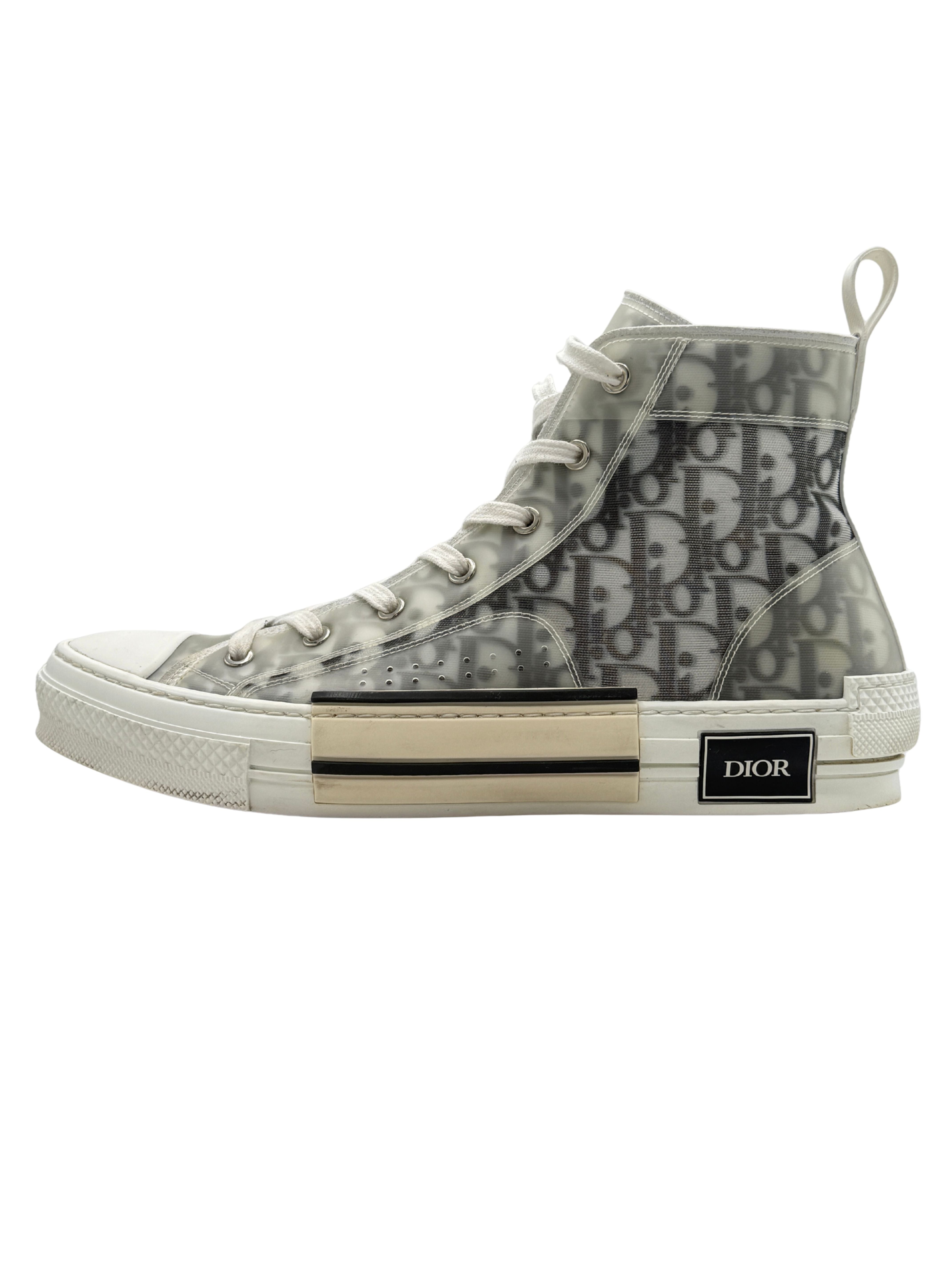 Dior B23 High Oblique Trainer - White Dior