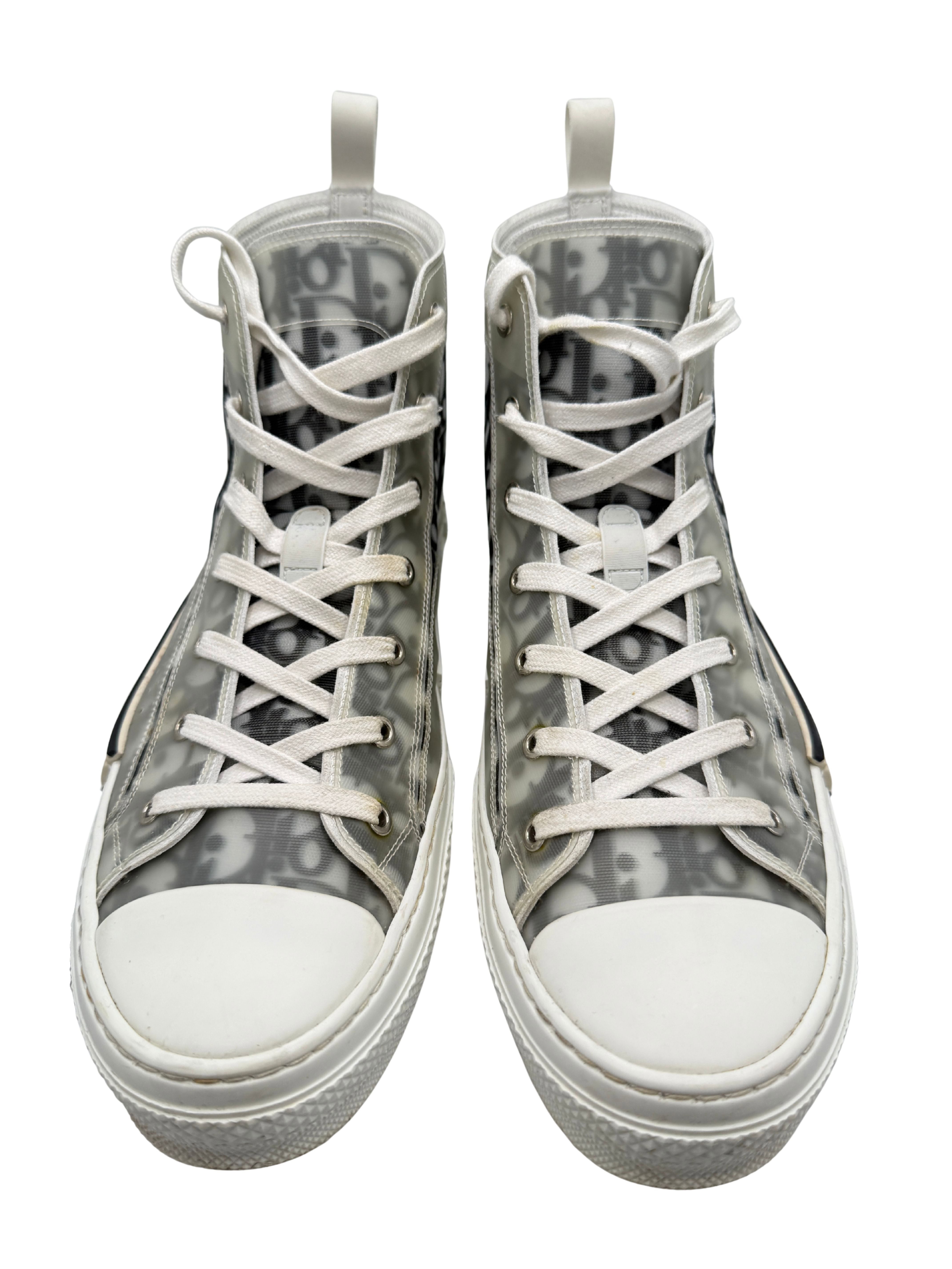Dior B23 High Oblique Trainer - White Dior