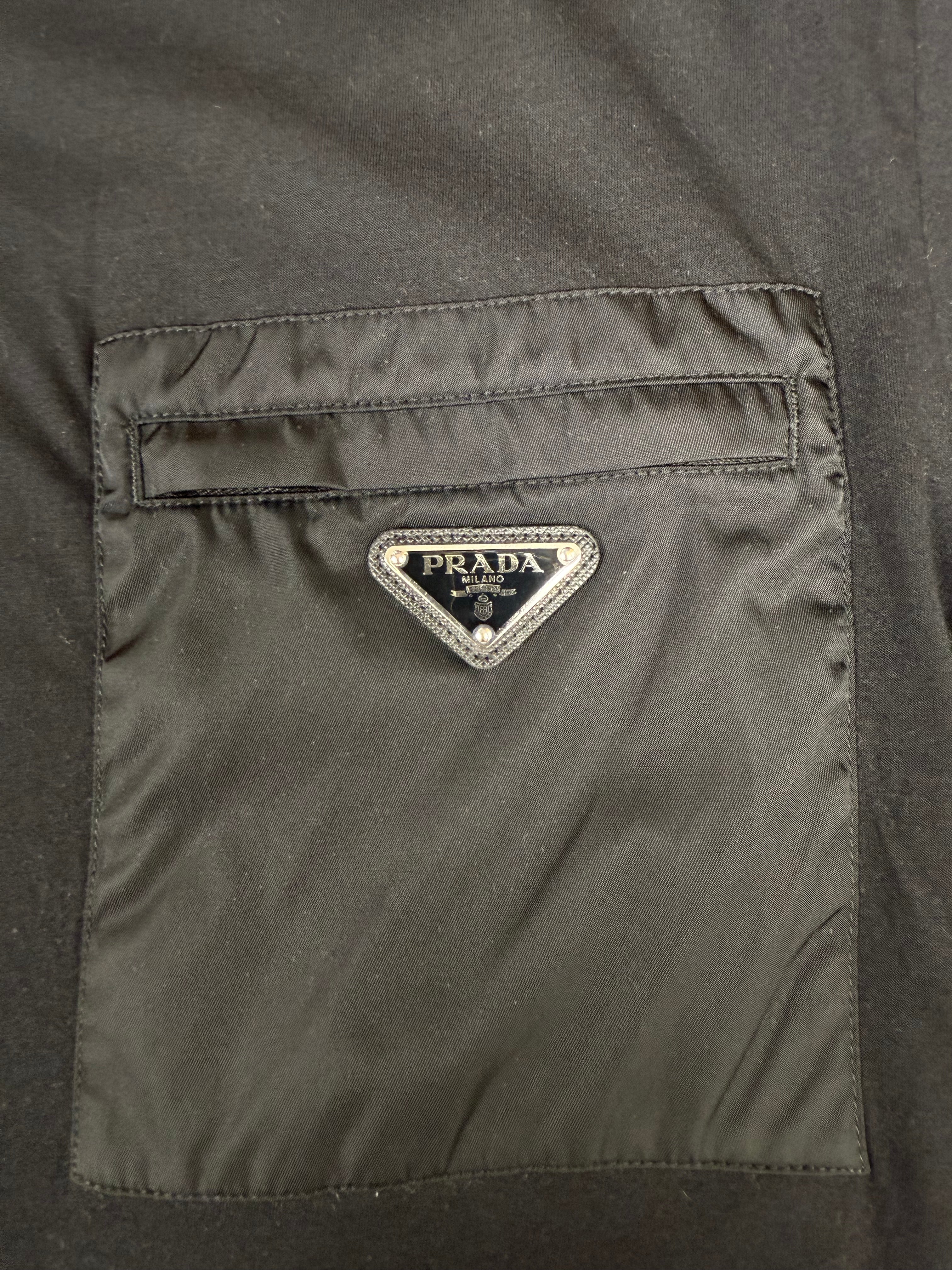 Prada Milano Re-Nylon T-Shirt - Black Prada