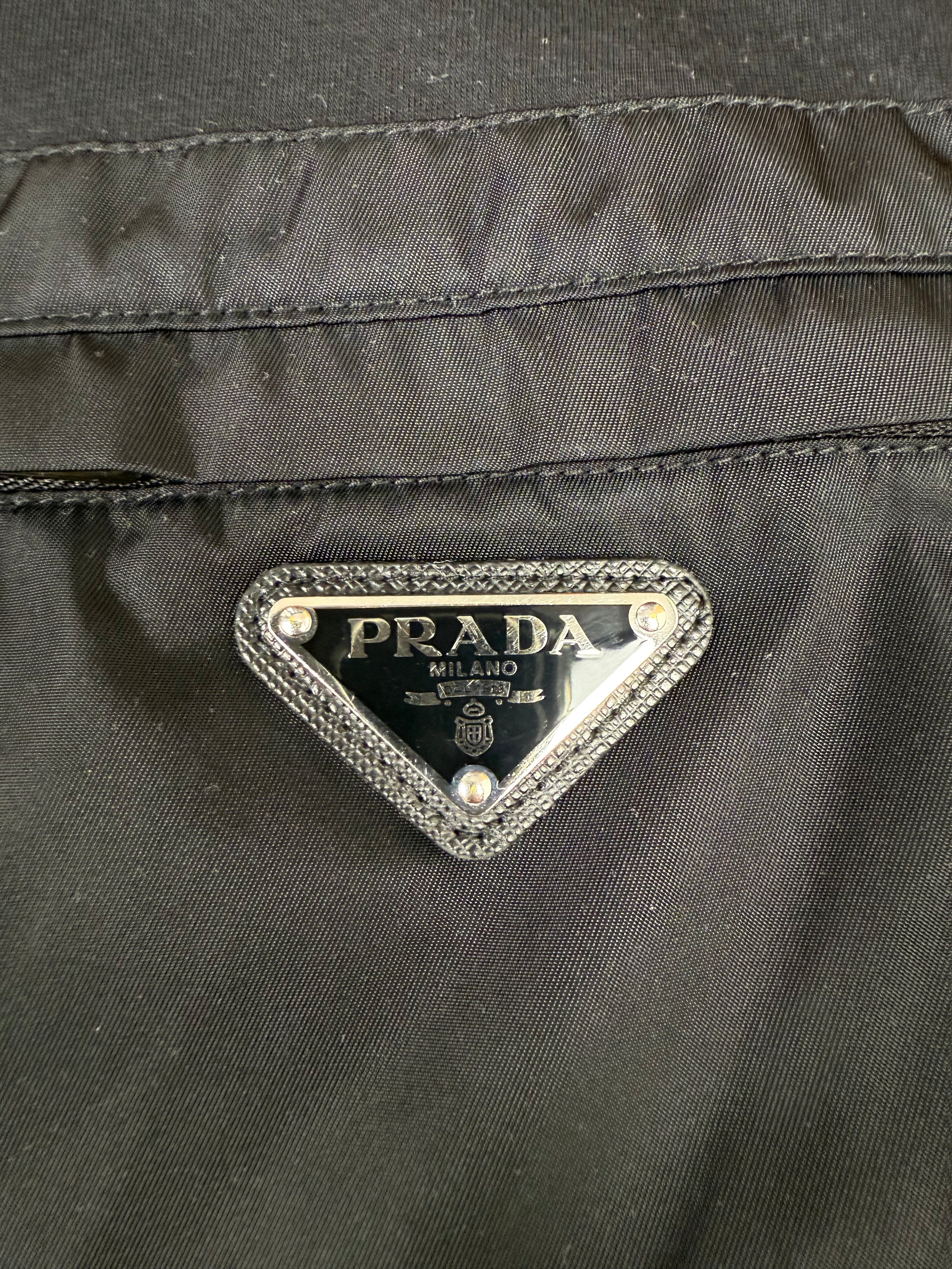 Prada Milano Re-Nylon T-Shirt - Black Prada
