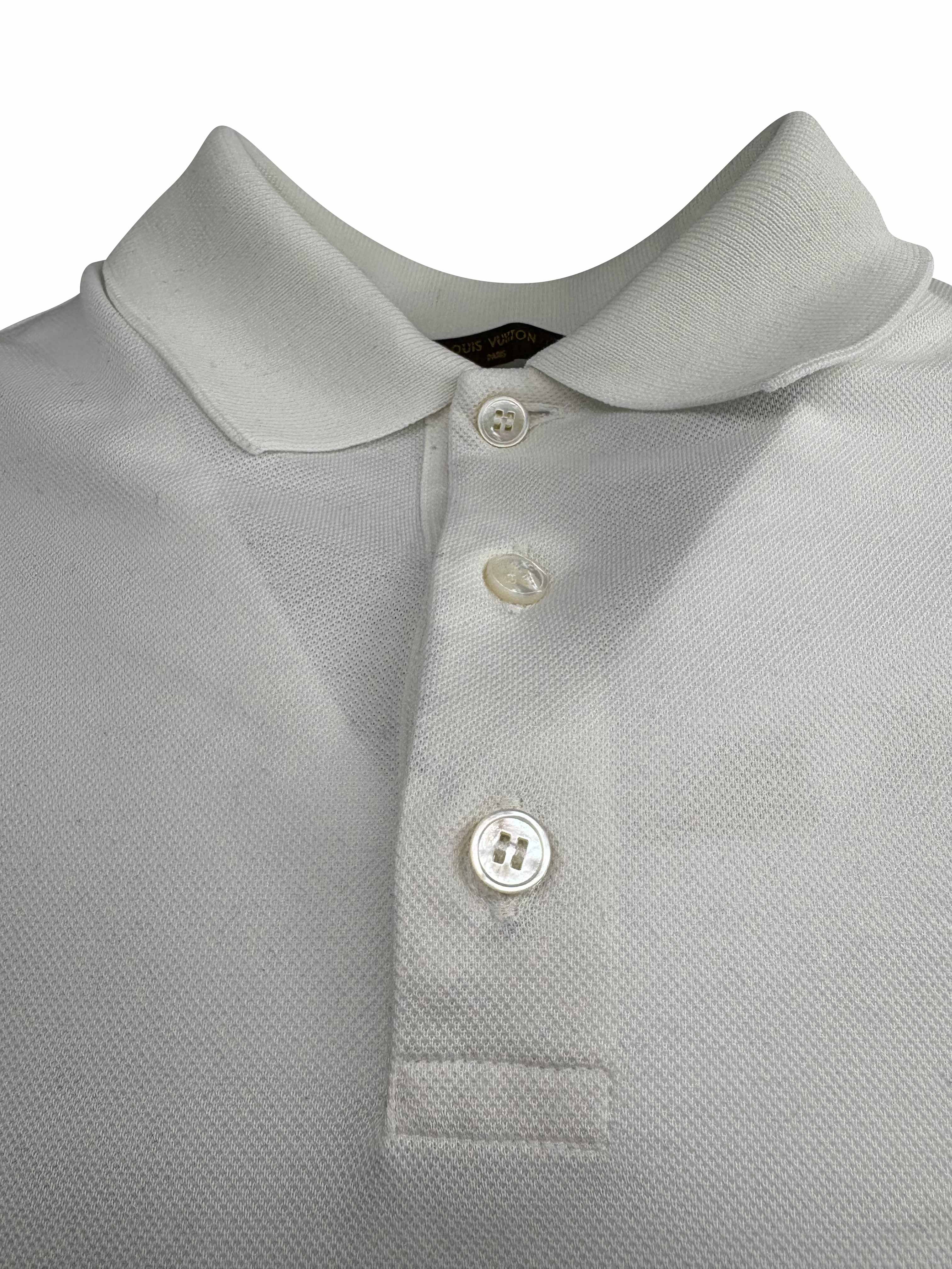 Louis Vuitton Embroidered Mini Logo Polo - White Louis Vuitton