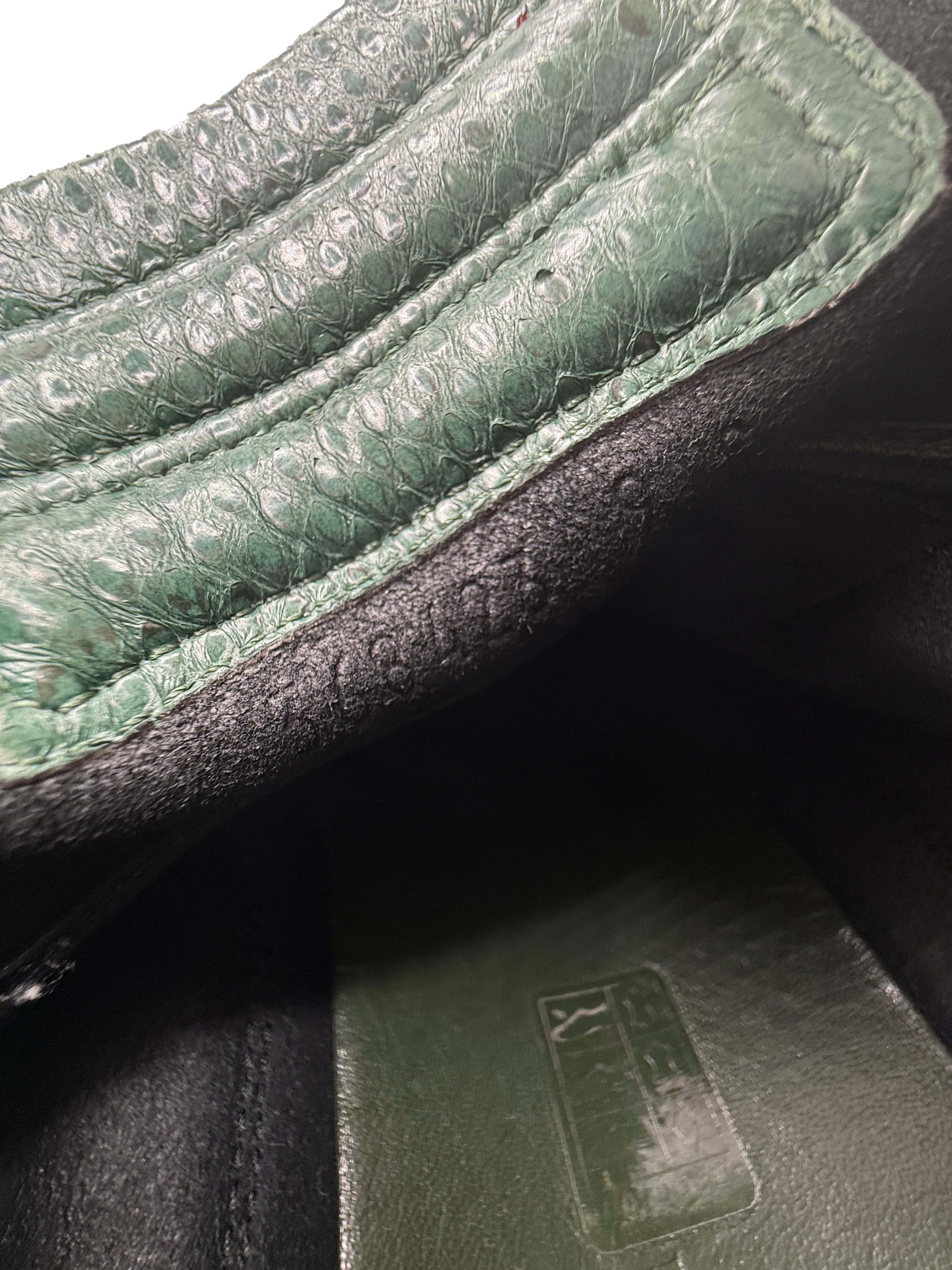 Gucci Leather High Top Trainers - Black/Green Gucci