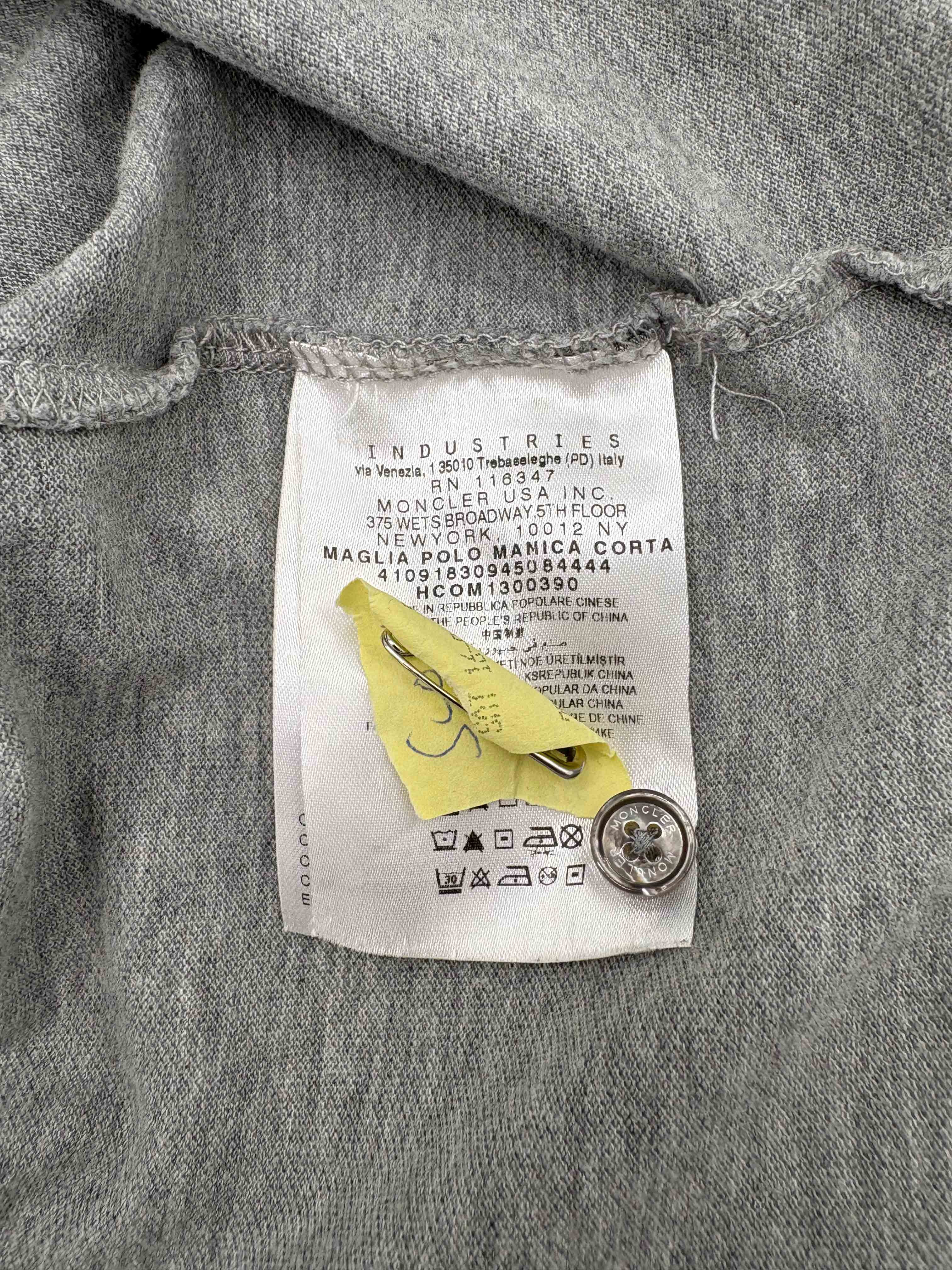 Moncler Maglia Logo Polo - Grey Moncler