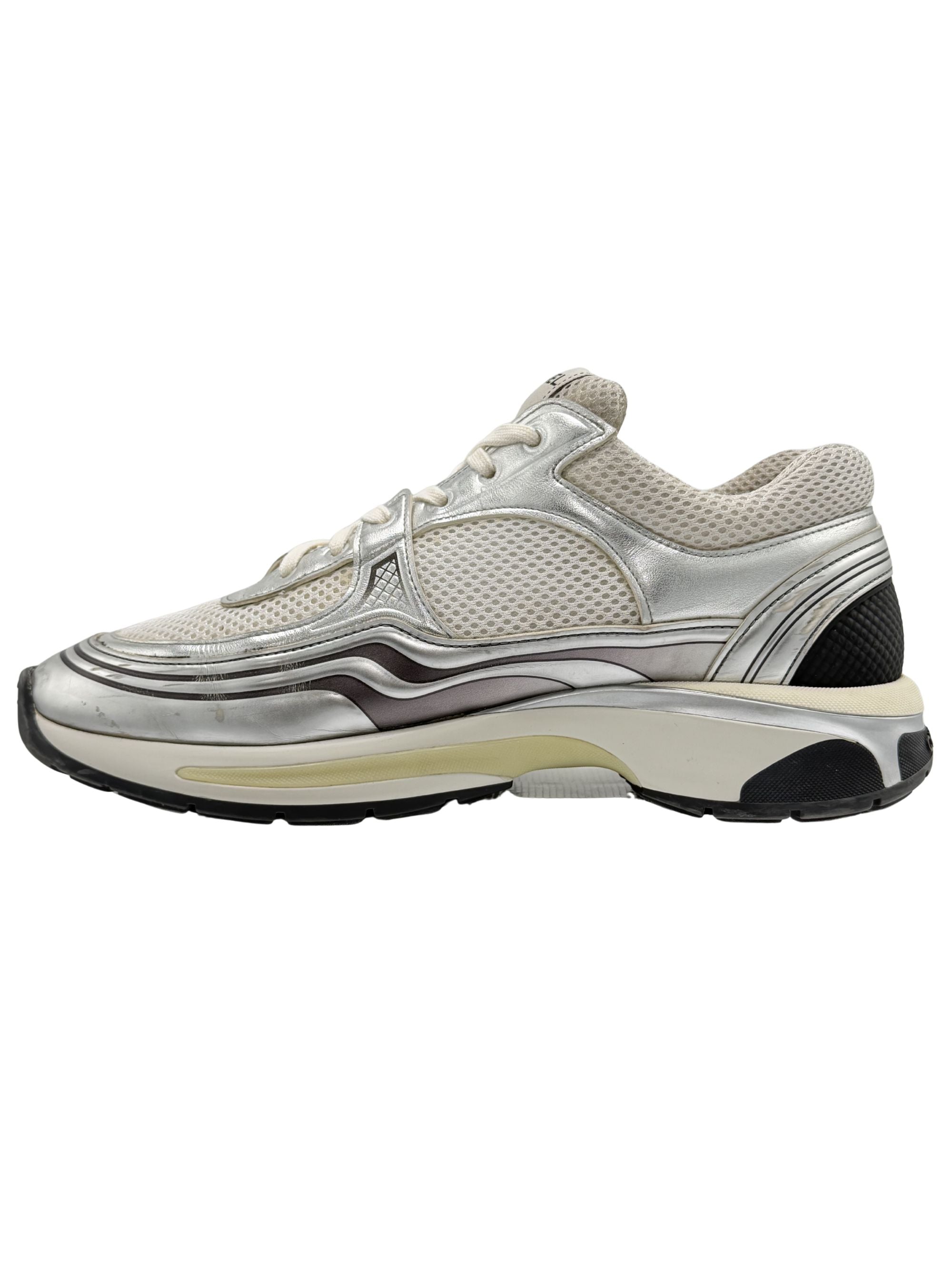 Chanel CC Runner Trainers - Silver Chanel