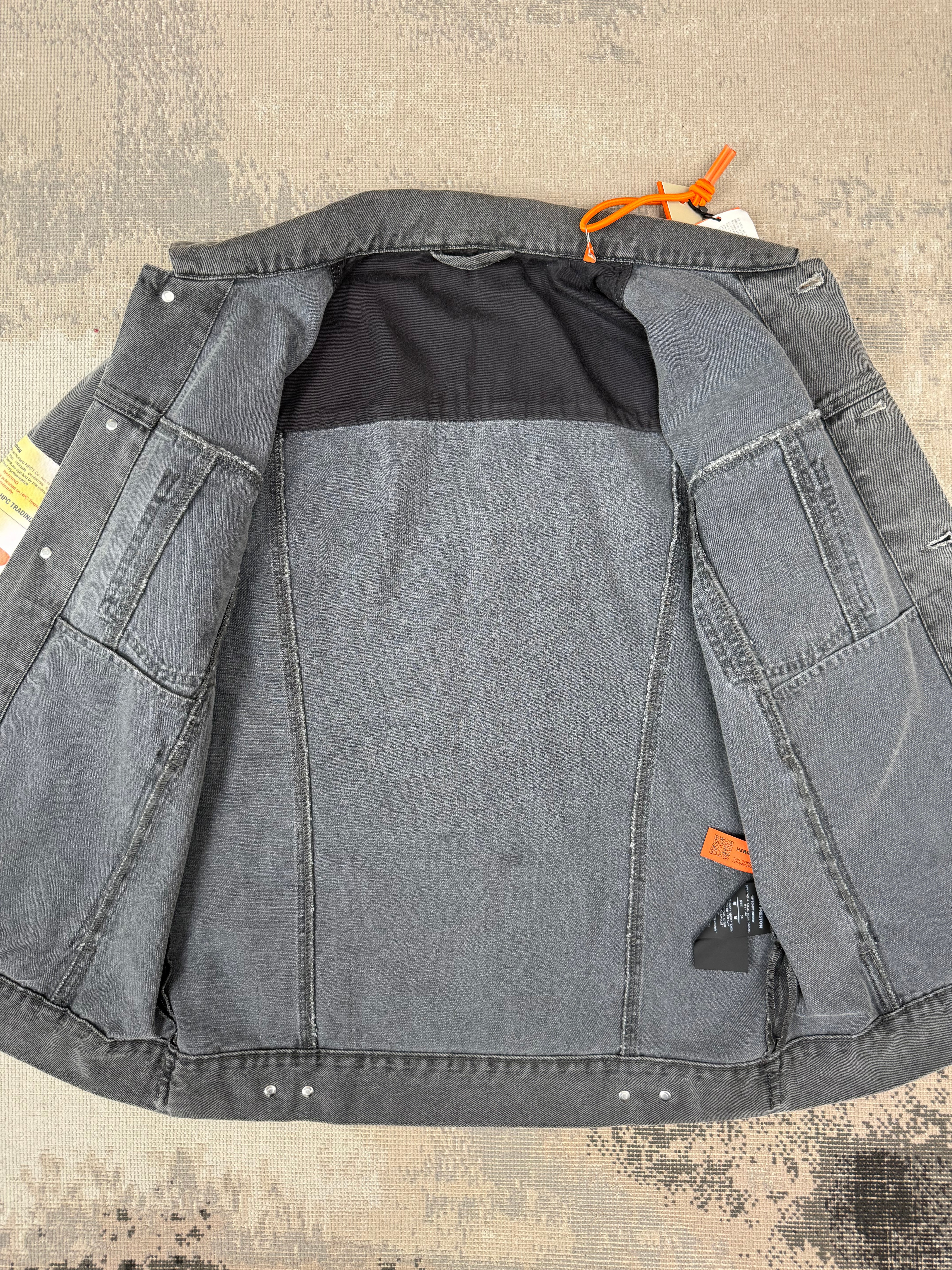Heron Preston Denim Overshirt - Grey Heron Preston