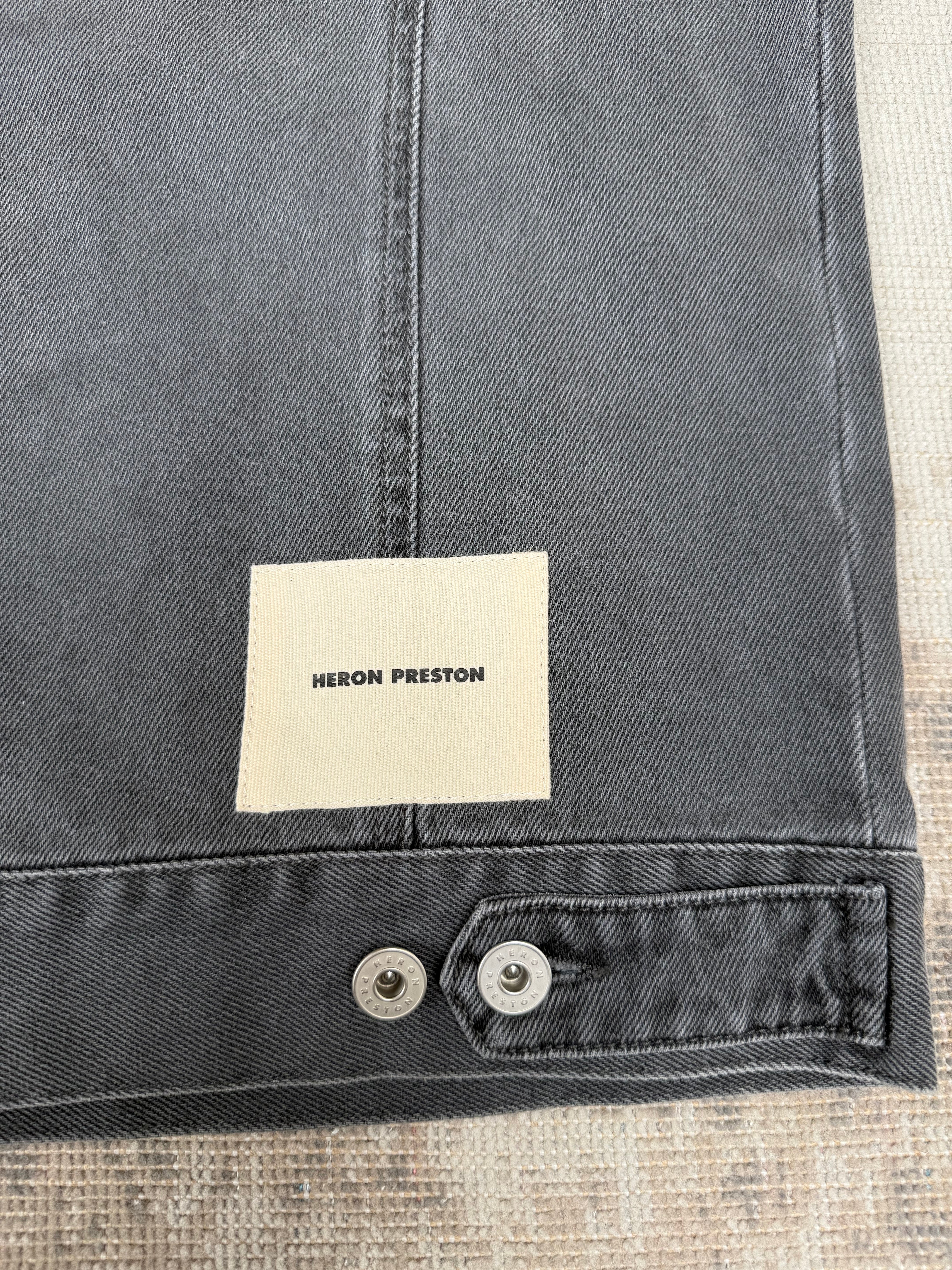 Heron Preston Denim Overshirt - Grey Heron Preston