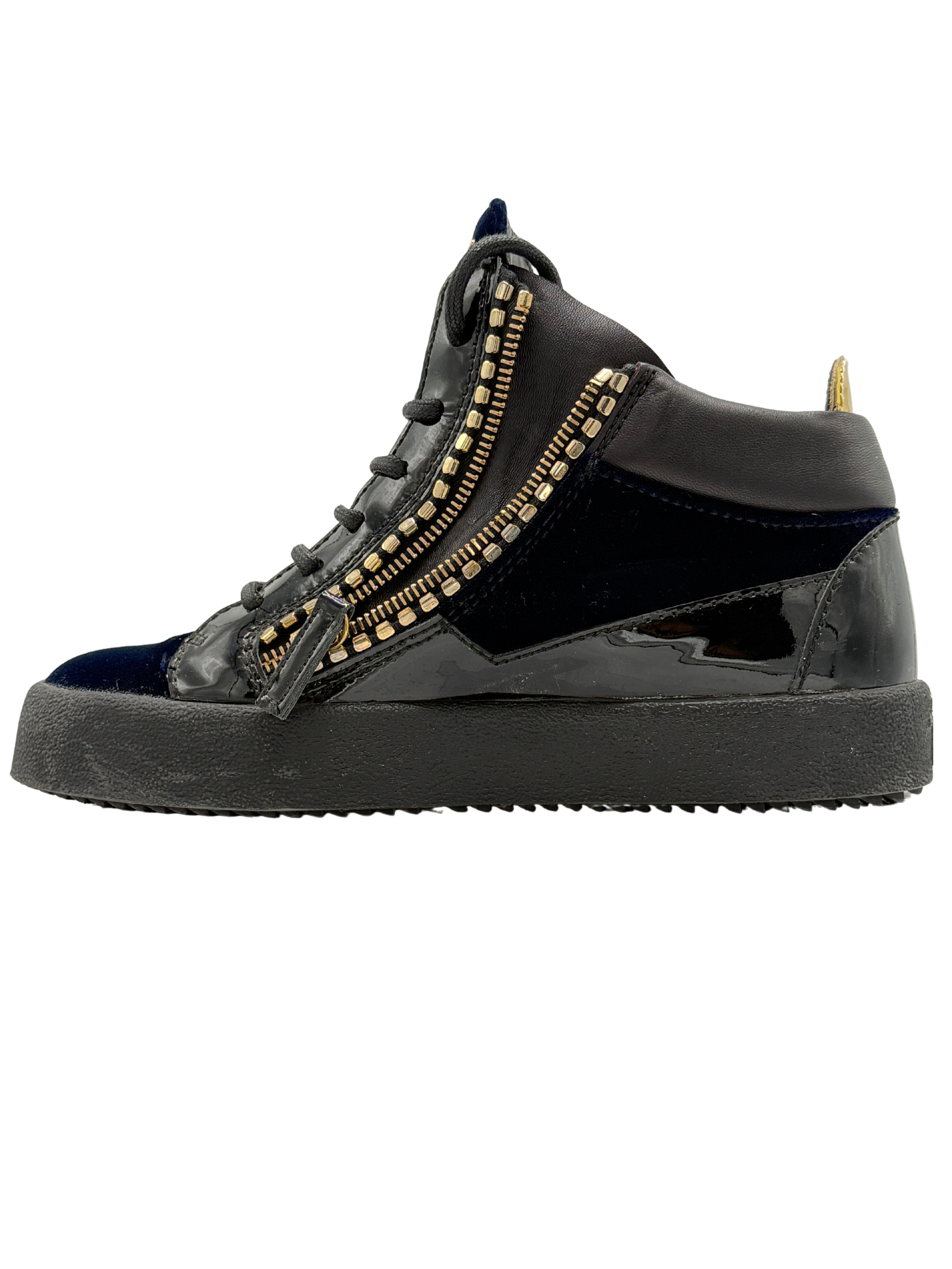 Guiseppe Zanotti Kriss High Top Trainer - Black